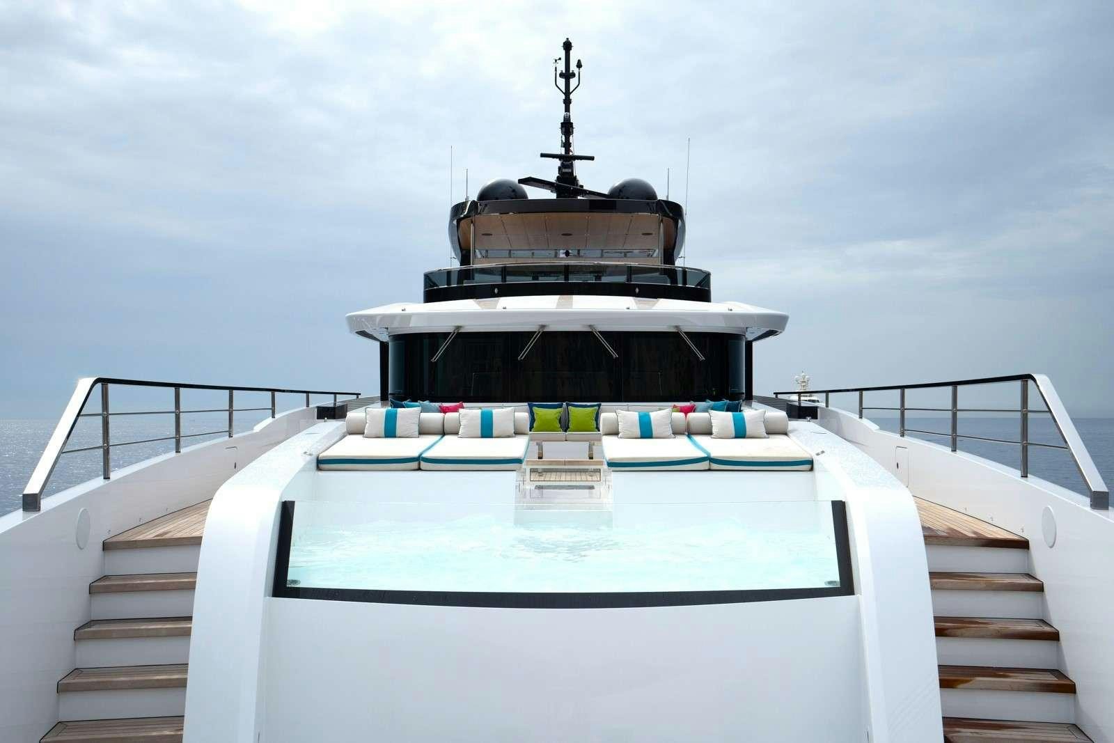a white building with a dome roof aboard HALARA Yacht for Charter