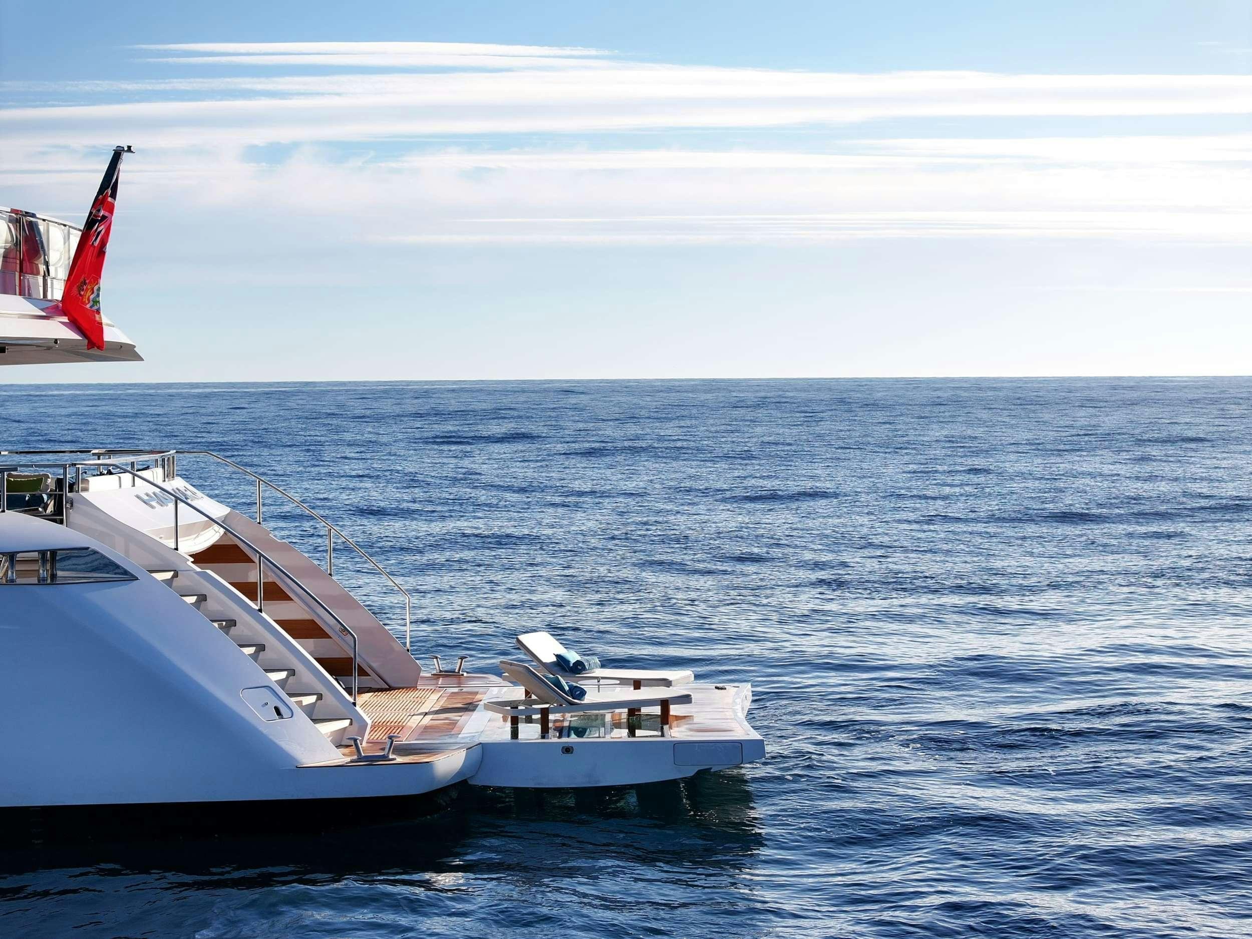a boat in the water aboard HALARA Yacht for Charter