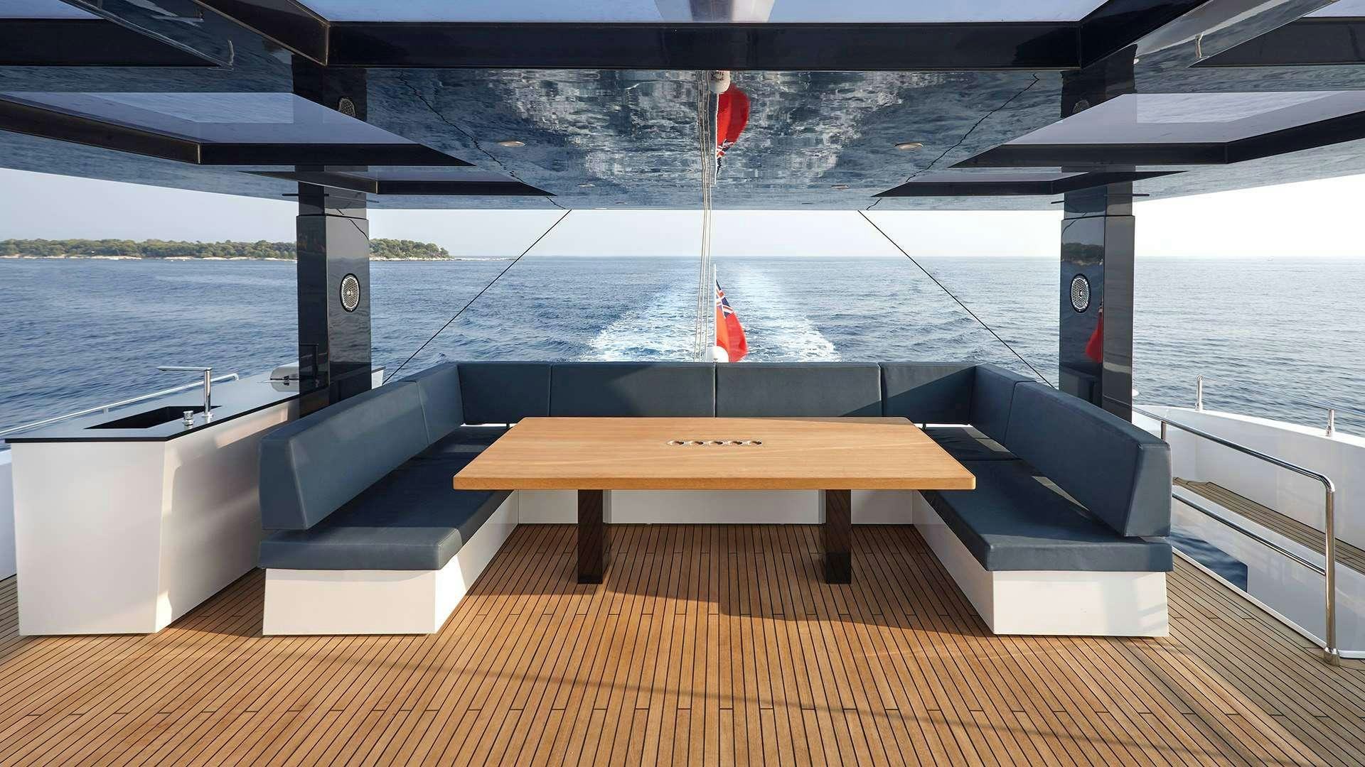a boat on the water aboard MIDORI Yacht for Charter