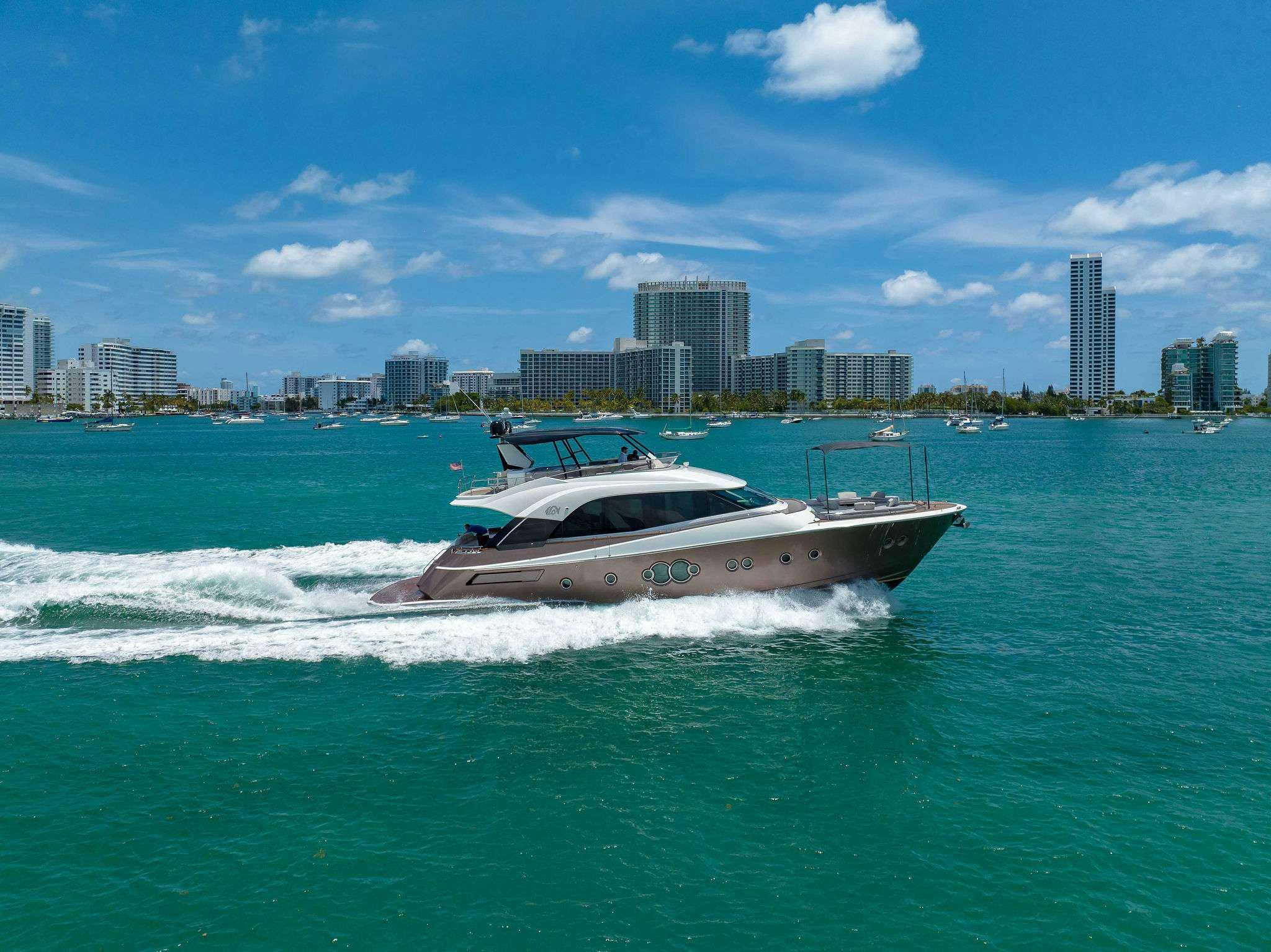 a boat on the water aboard VOLO Yacht for Charter