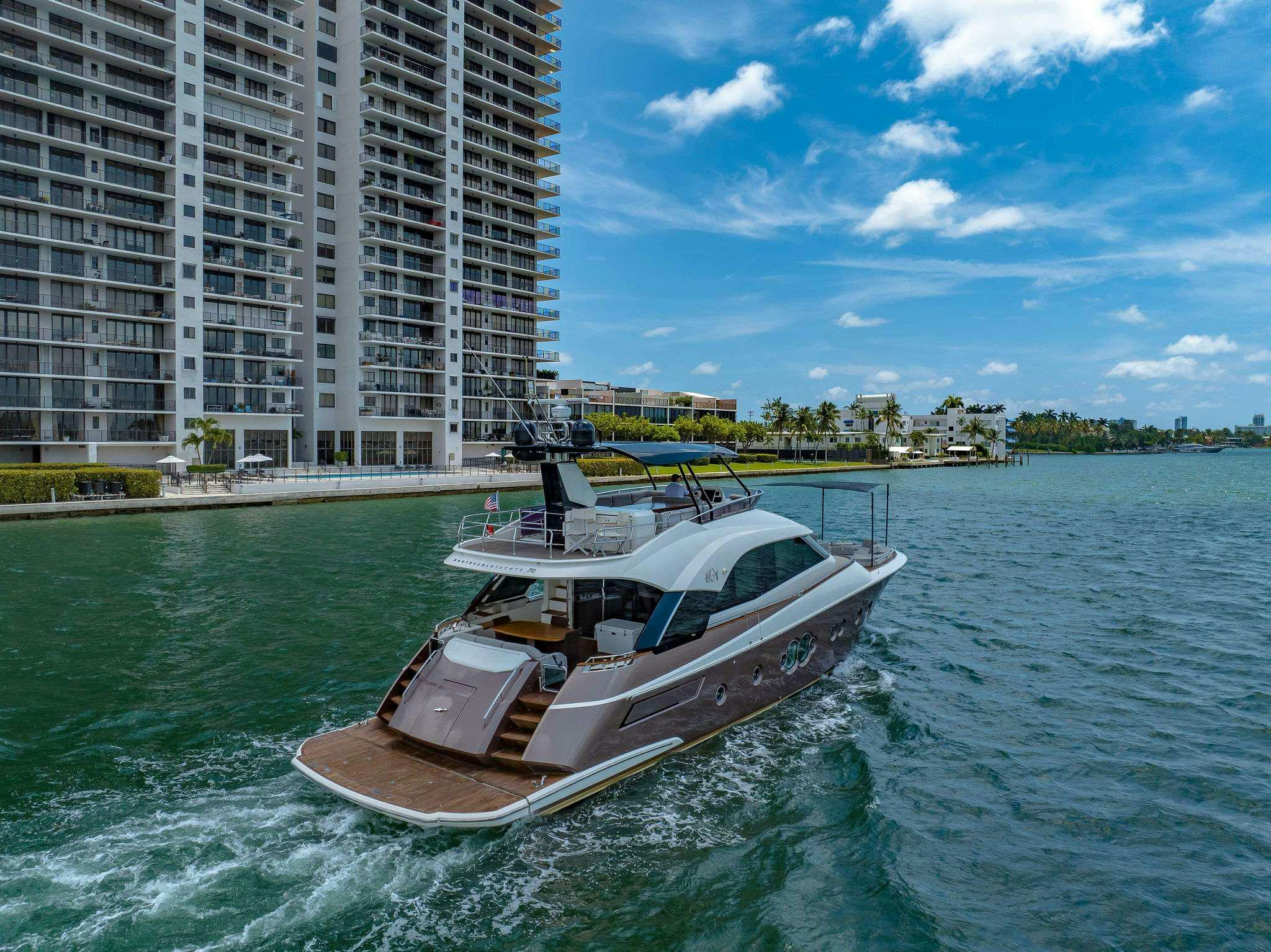 a boat on the water aboard VOLO Yacht for Charter