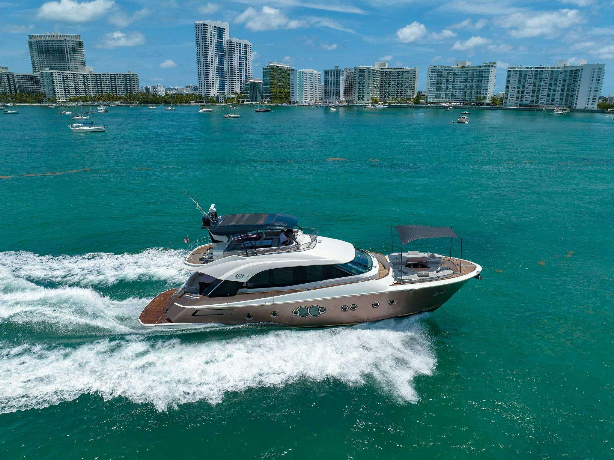 a boat on the water aboard VOLO Yacht for Charter