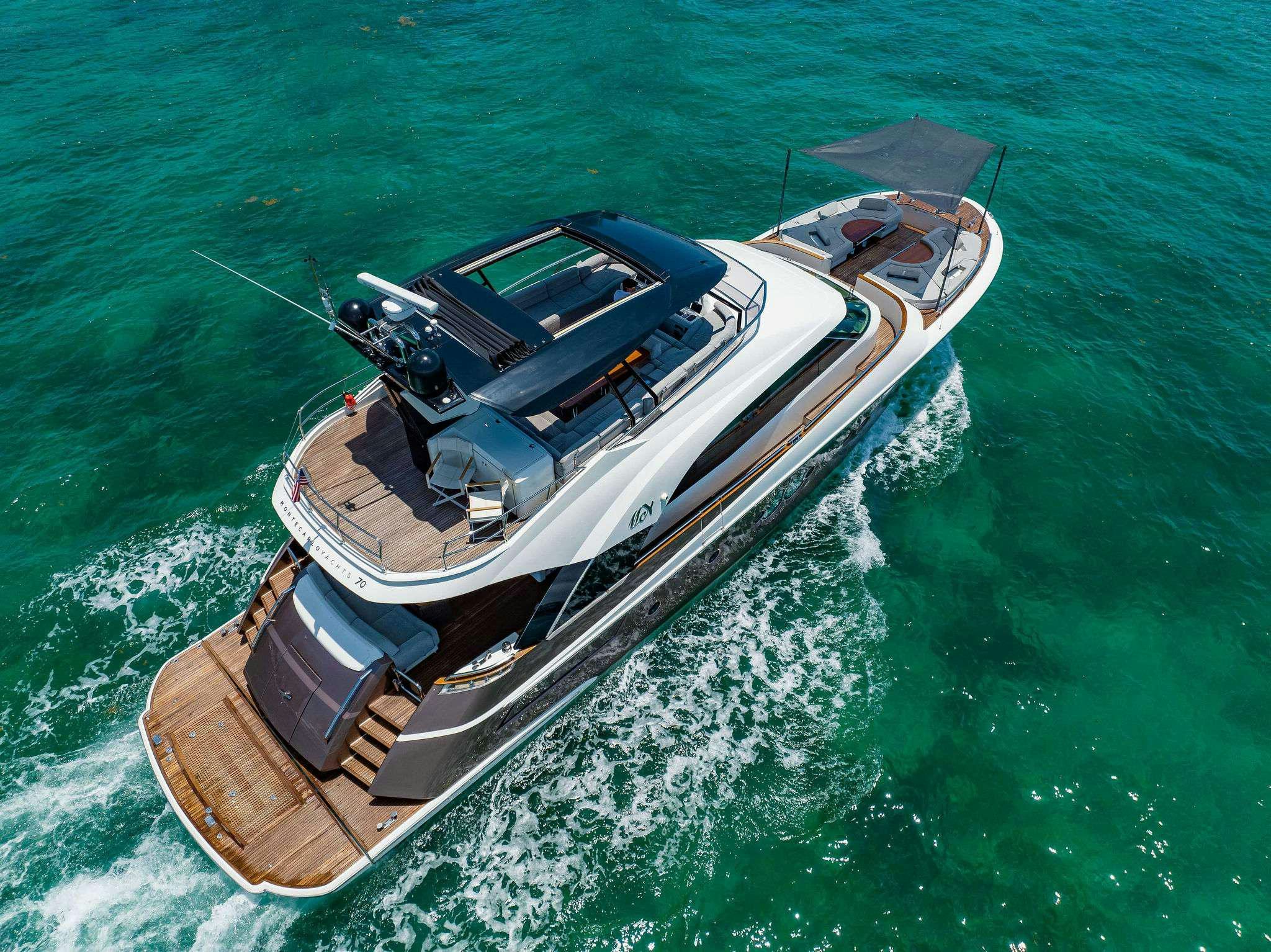 a boat in the water aboard VOLO Yacht for Charter