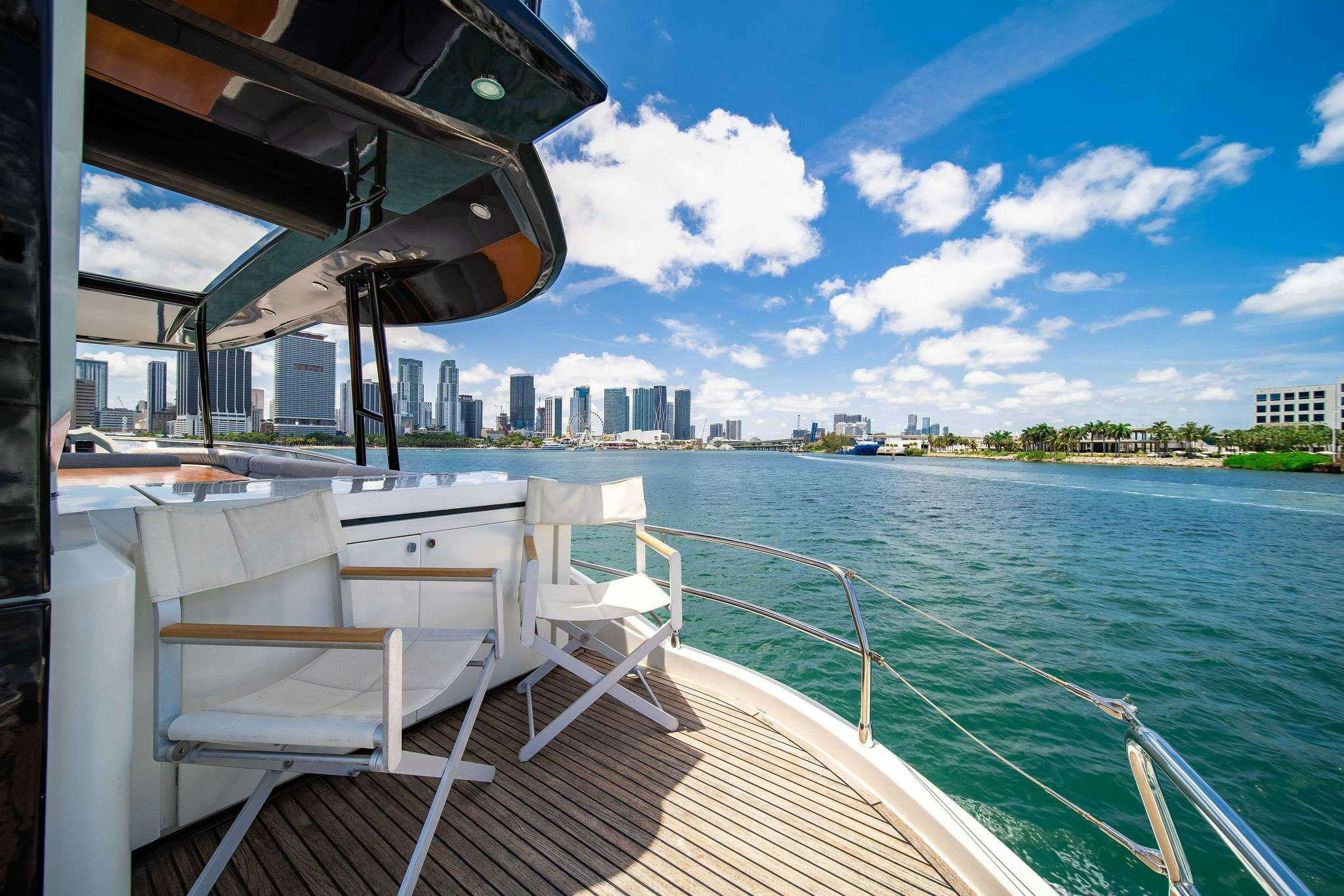 a boat on the water aboard VOLO Yacht for Charter