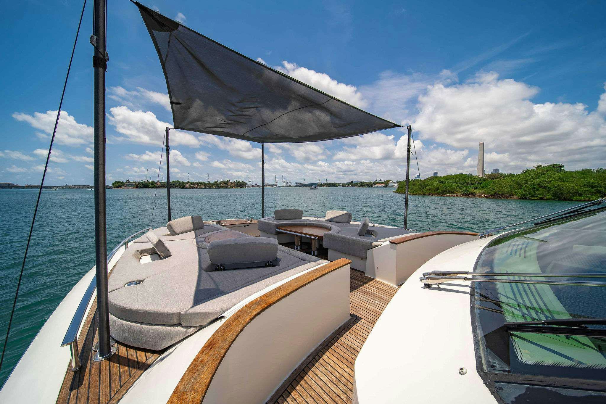 a boat on the water aboard VOLO Yacht for Charter