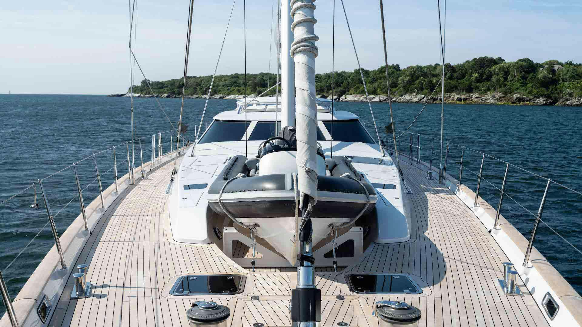 a boat on the water aboard ANEMOI Yacht for Charter