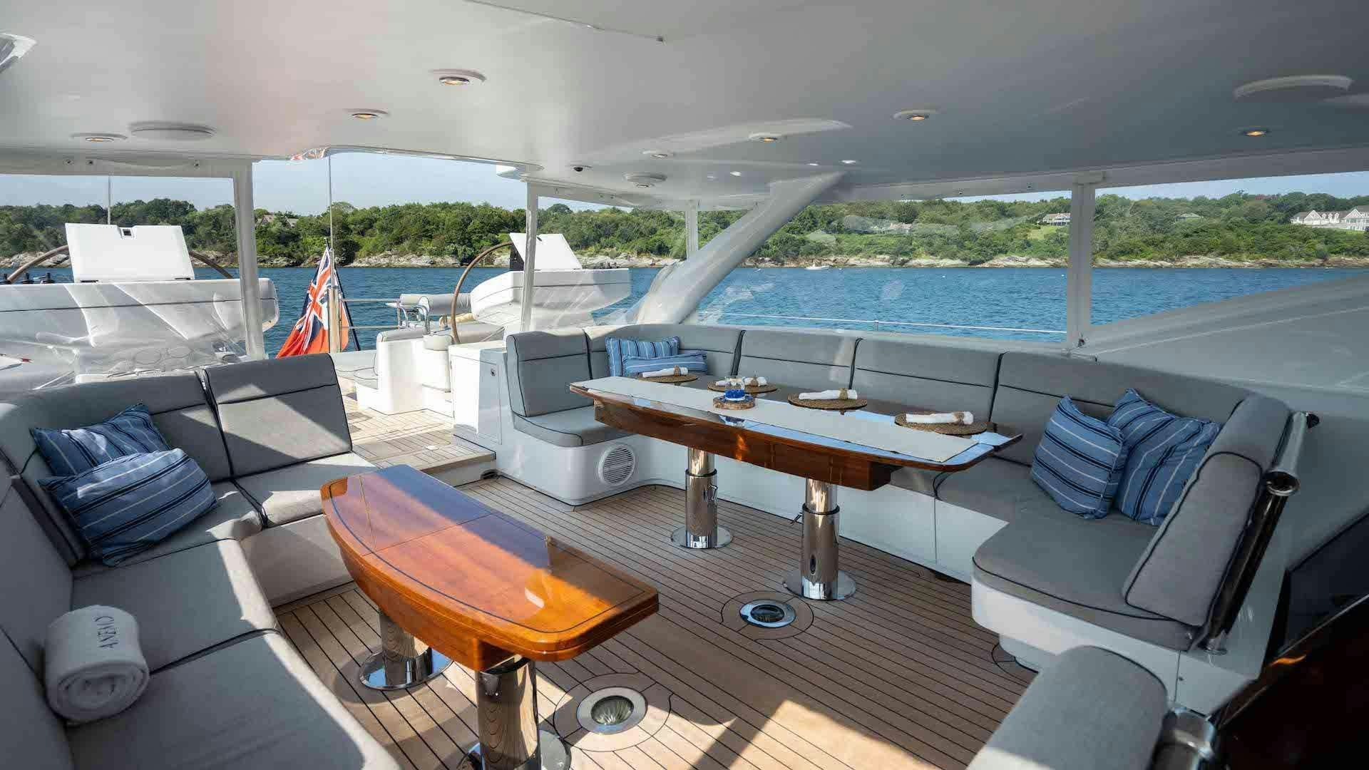 a boat on the water aboard ANEMOI Yacht for Charter