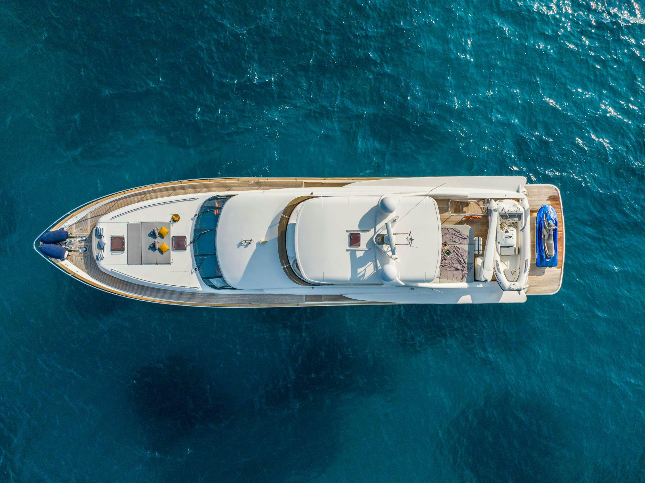 a boat on the water aboard GEKTOR Yacht for Charter