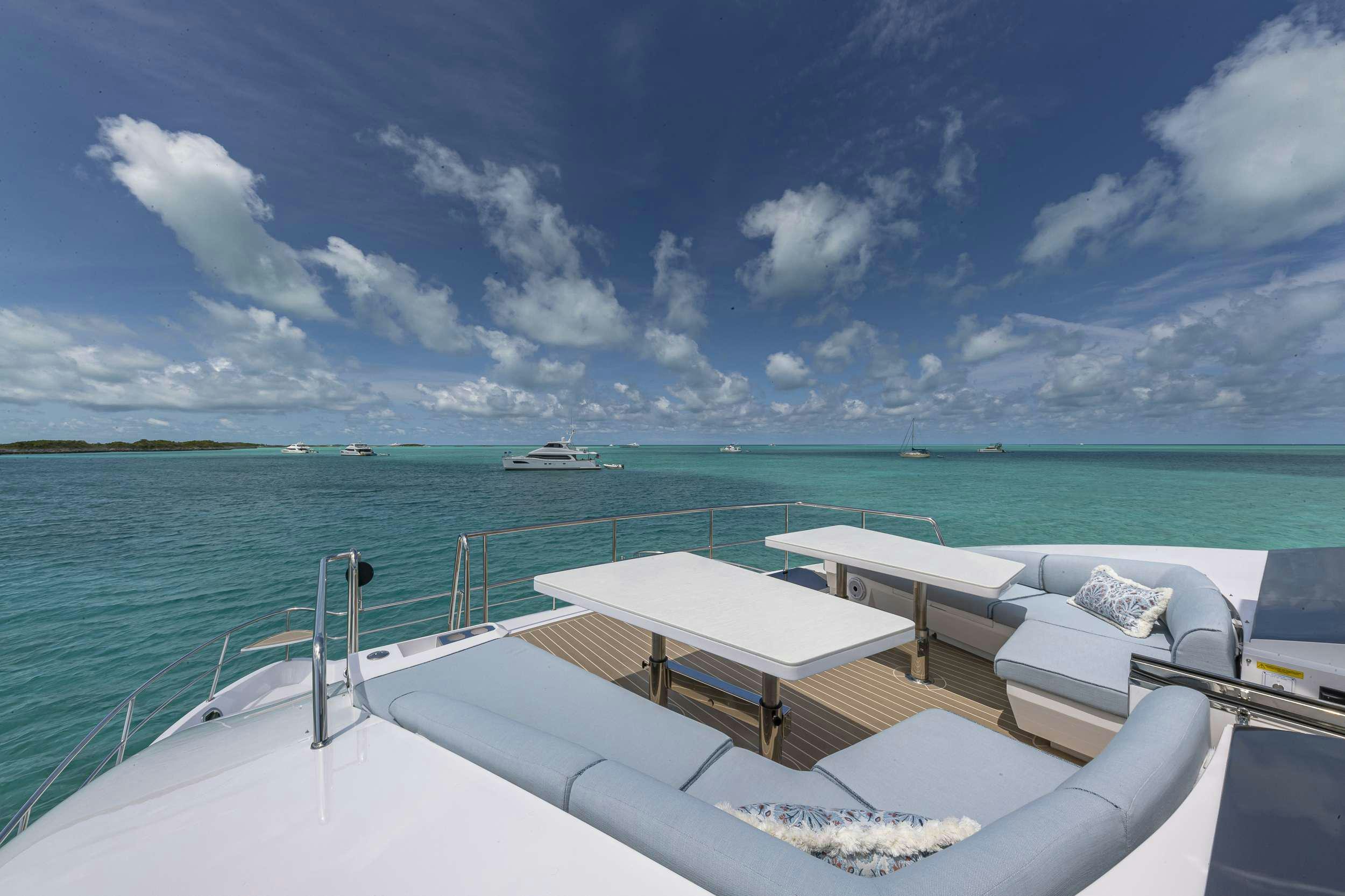 a boat on the water aboard OMAKASE Yacht for Charter