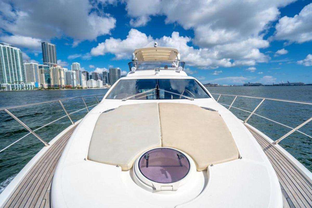 a cockpit of a plane aboard BLUE SEA Yacht for Charter
