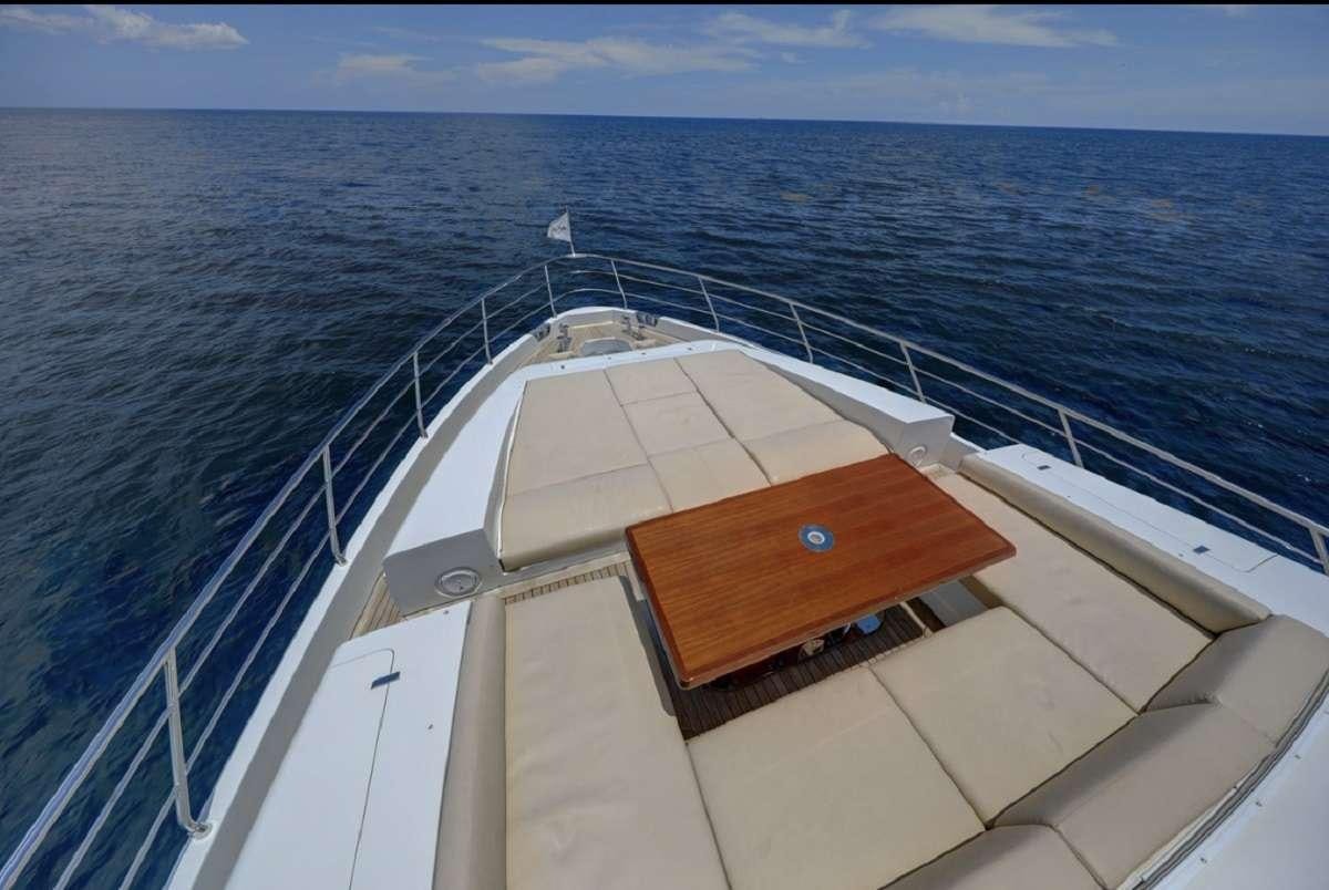 a boat on the water aboard 86  ITALIAN Yacht for Charter