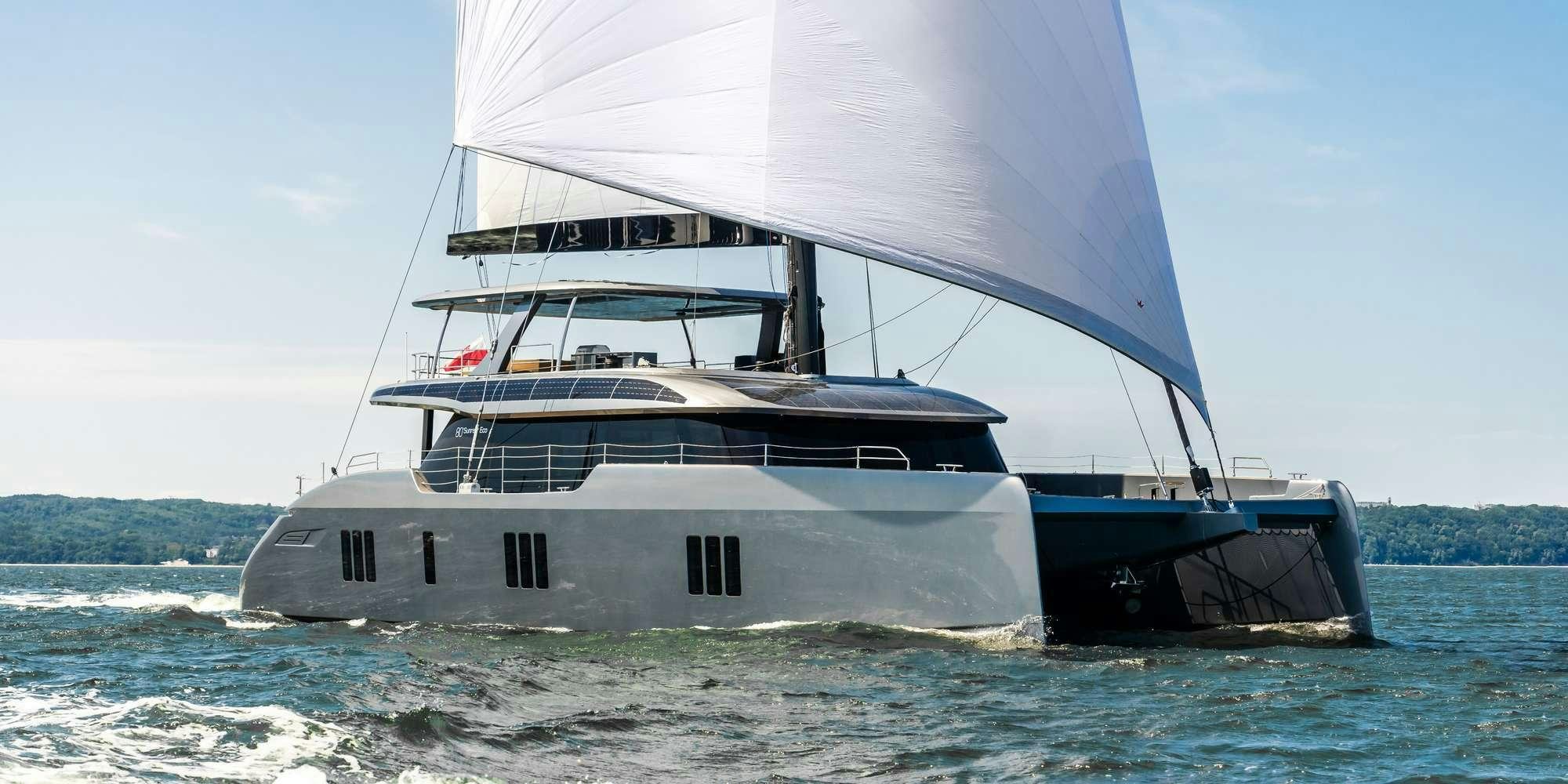 a boat on the water aboard APOLLO 99 Yacht for Charter