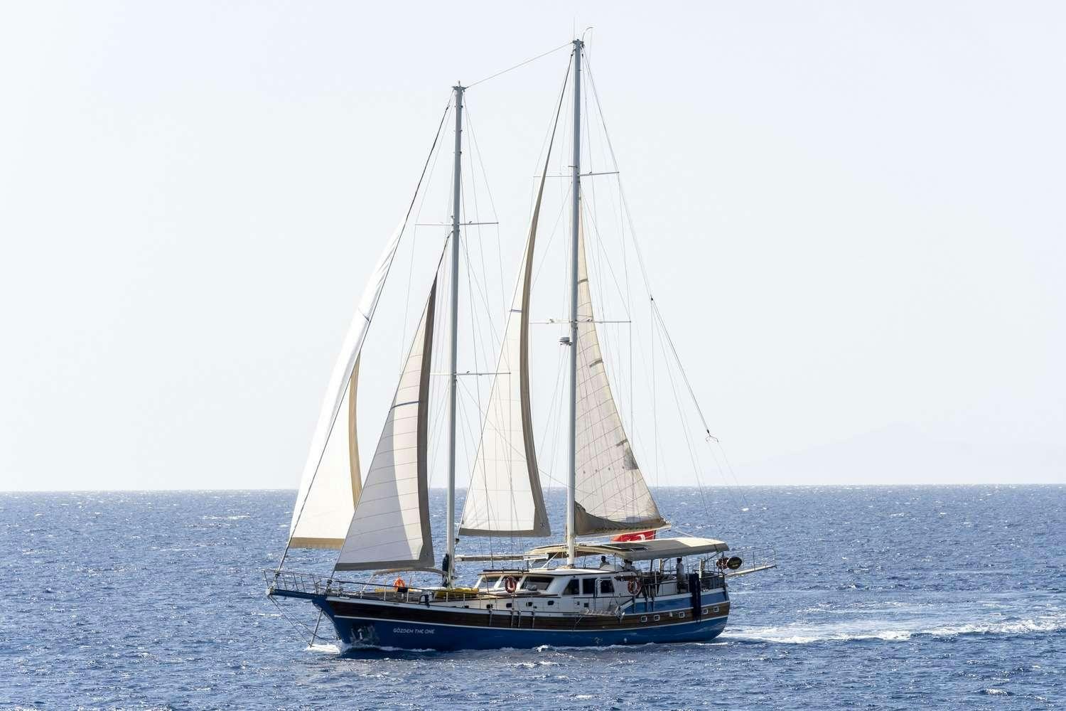 a sailboat on the water aboard GOZDEM THE ONE Yacht for Charter