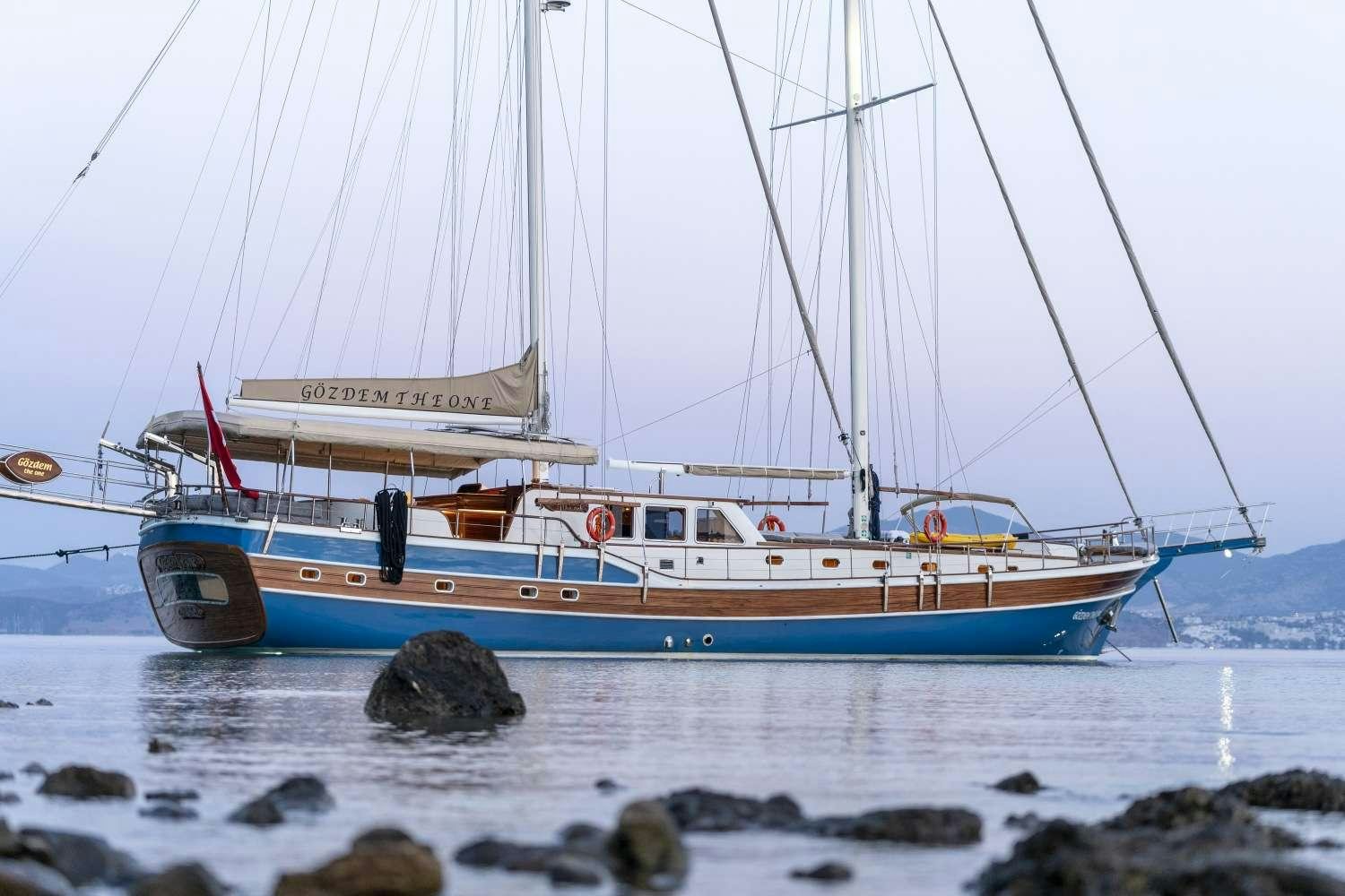 a boat on the water aboard GOZDEM THE ONE Yacht for Charter