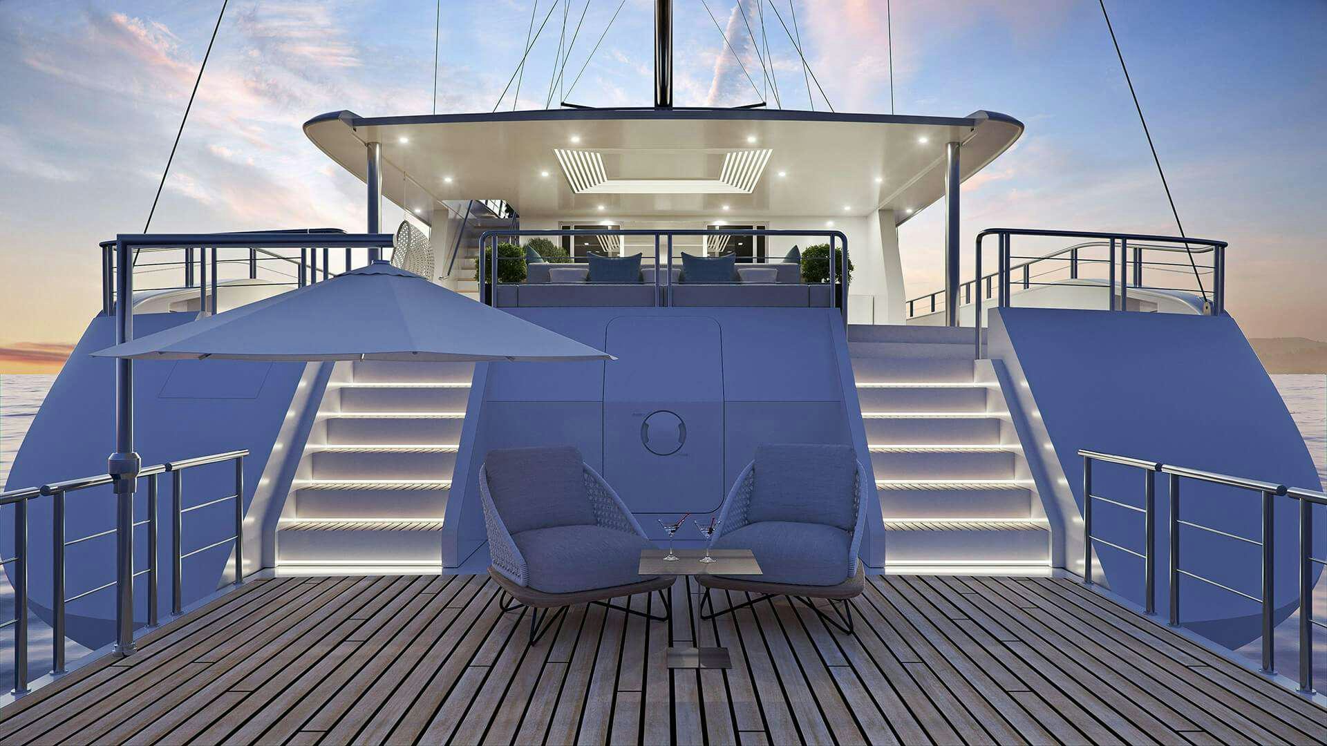 a boat on a deck aboard ADRI Yacht for Charter