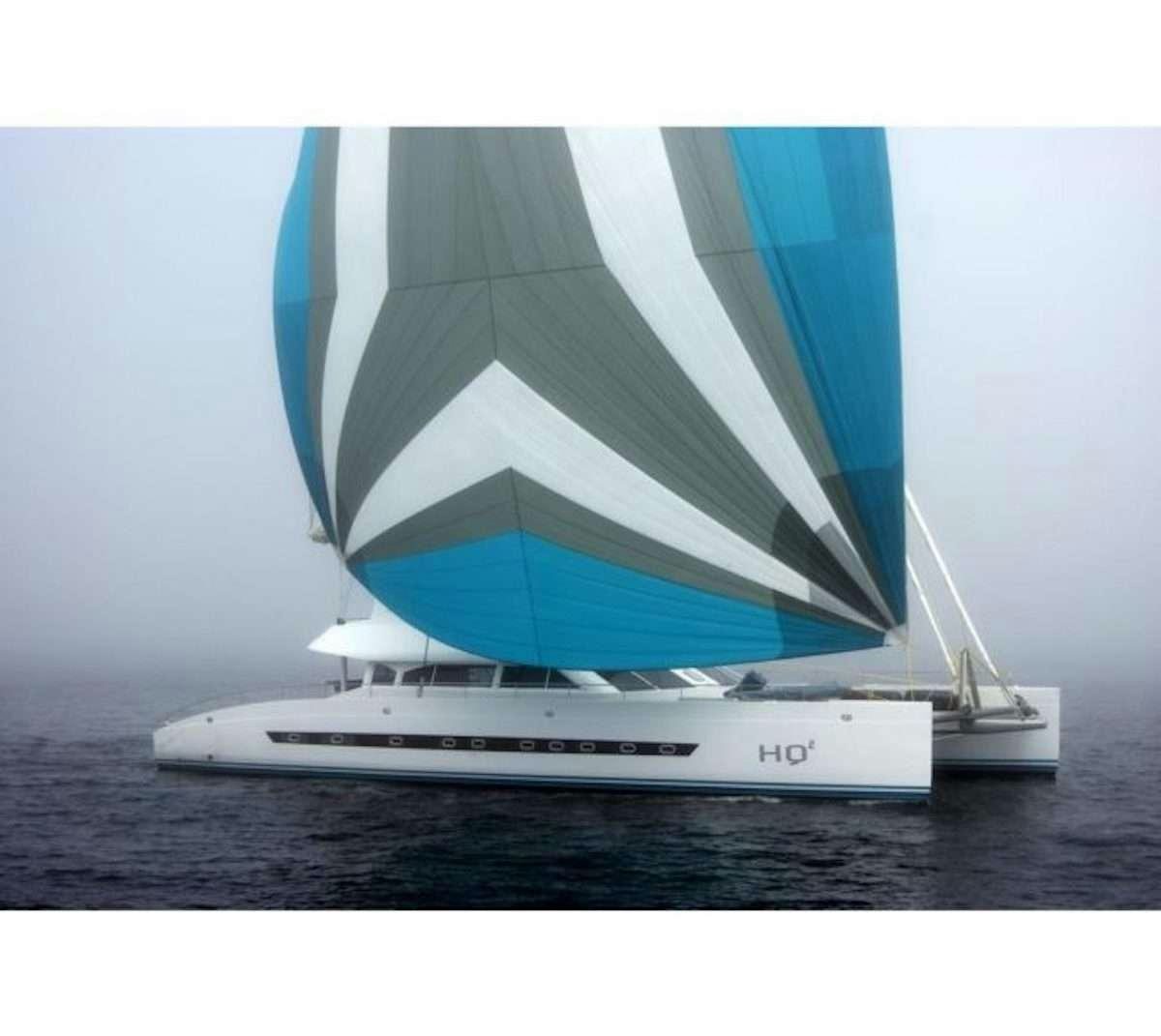 a boat on the water aboard HQ2 Yacht for Charter