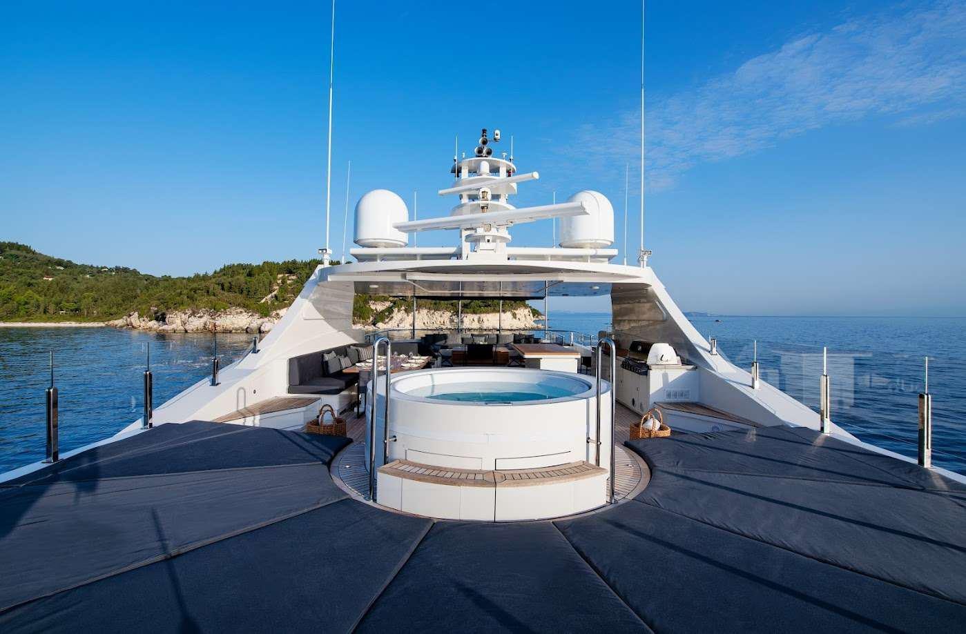 a boat on a dock aboard ZIA Yacht for Charter