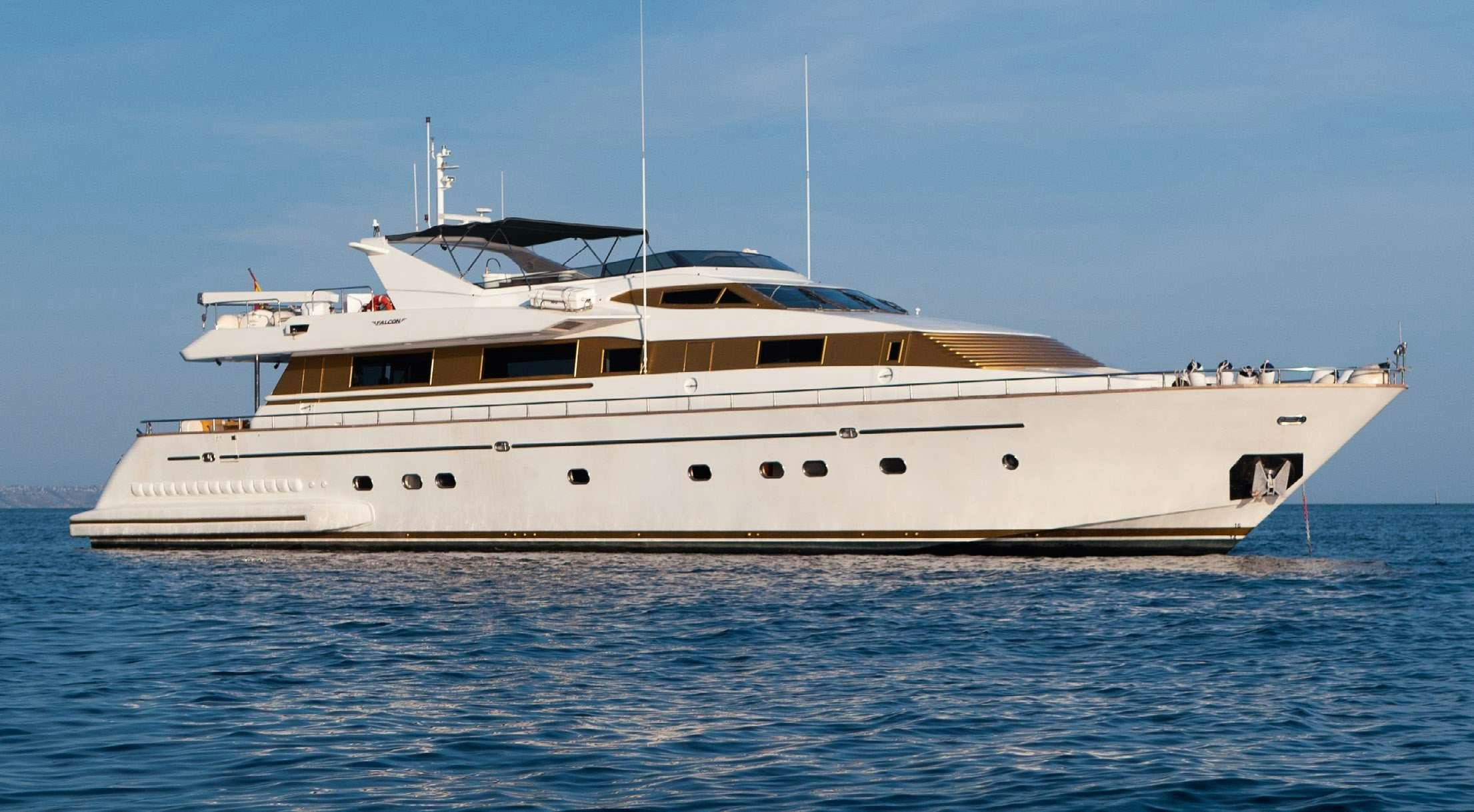 a large white yacht aboard BLUE GOLD Yacht for Charter