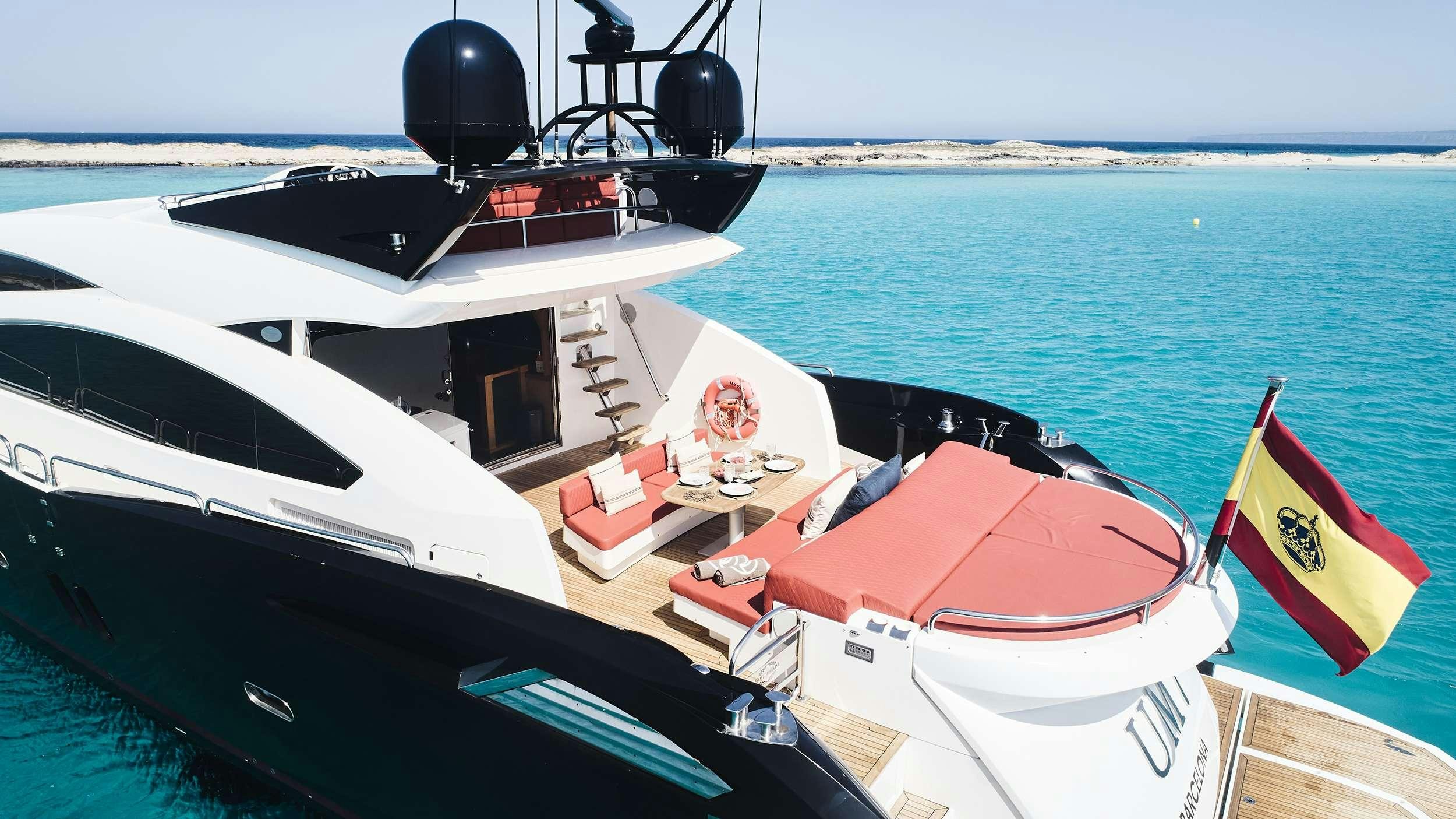 a boat on the water aboard UM7 Yacht for Charter
