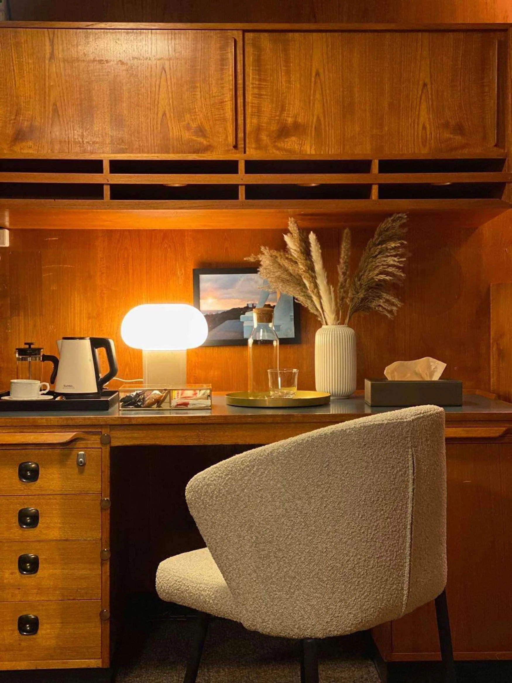 a chair in a kitchen aboard ARGUS Yacht for Charter
