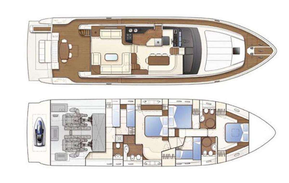 diagram aboard FLOW Yacht for Charter