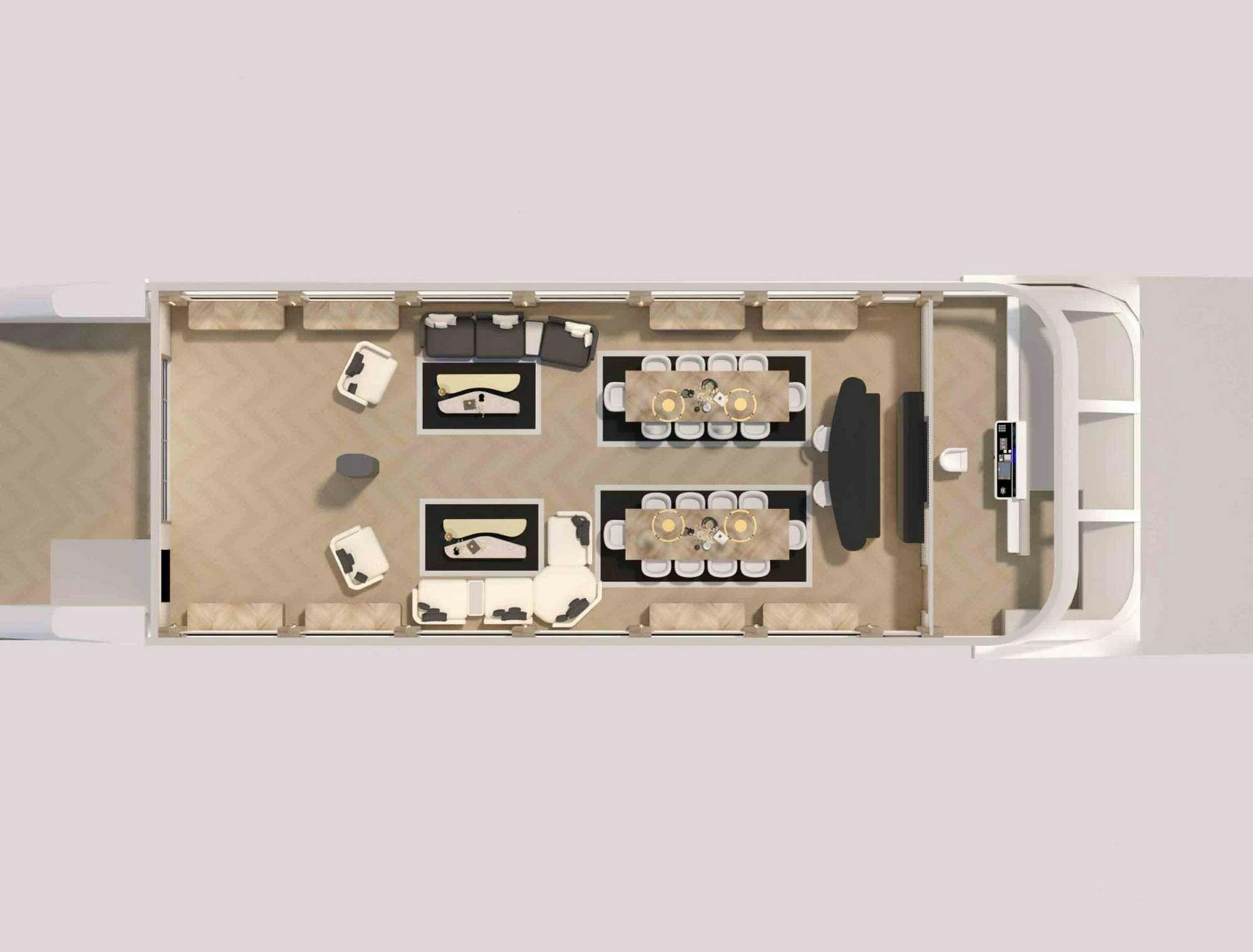 diagram aboard KING OF THE SEA Yacht for Charter