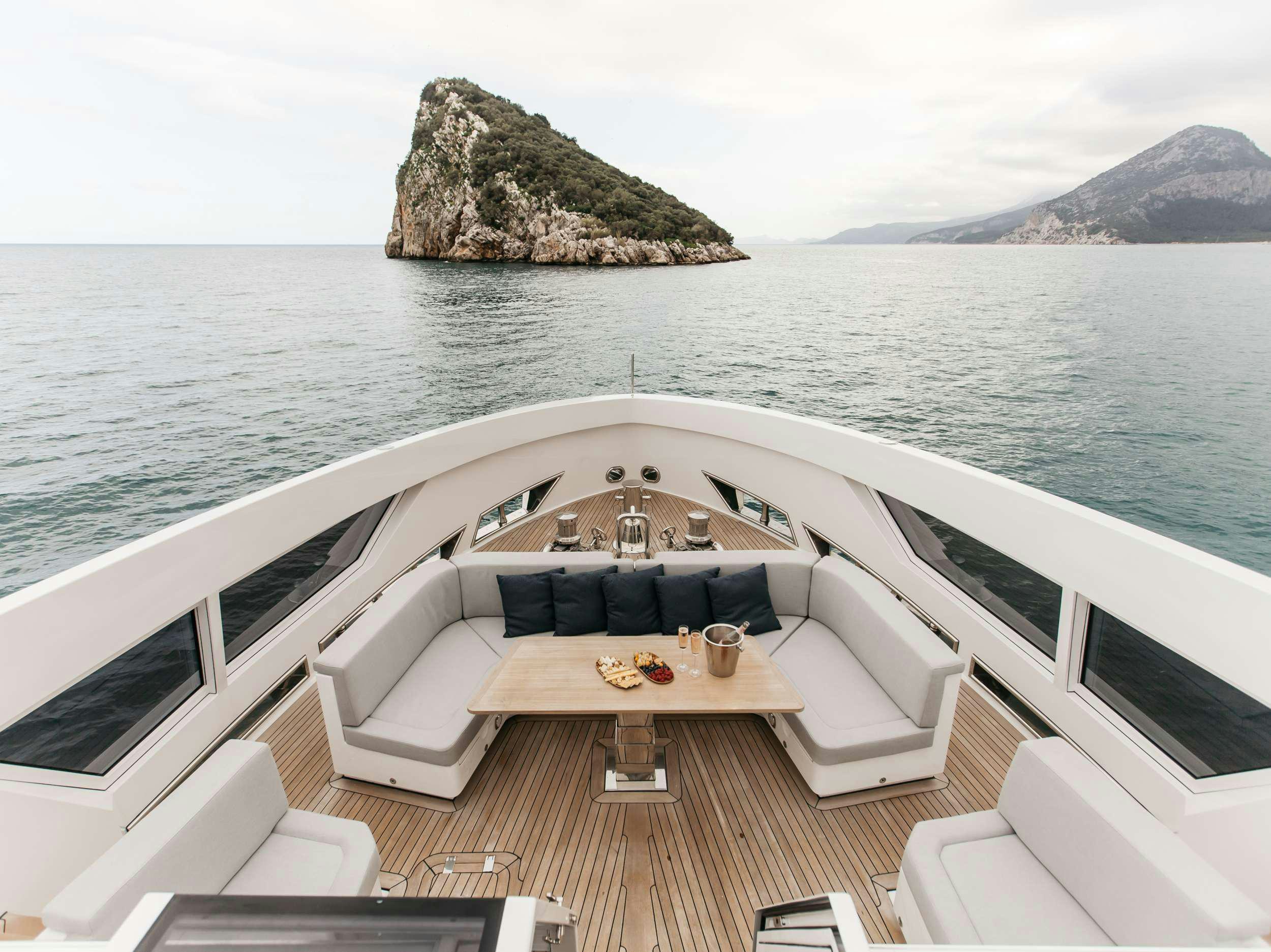 a boat on the water aboard PAPILLON Yacht for Charter