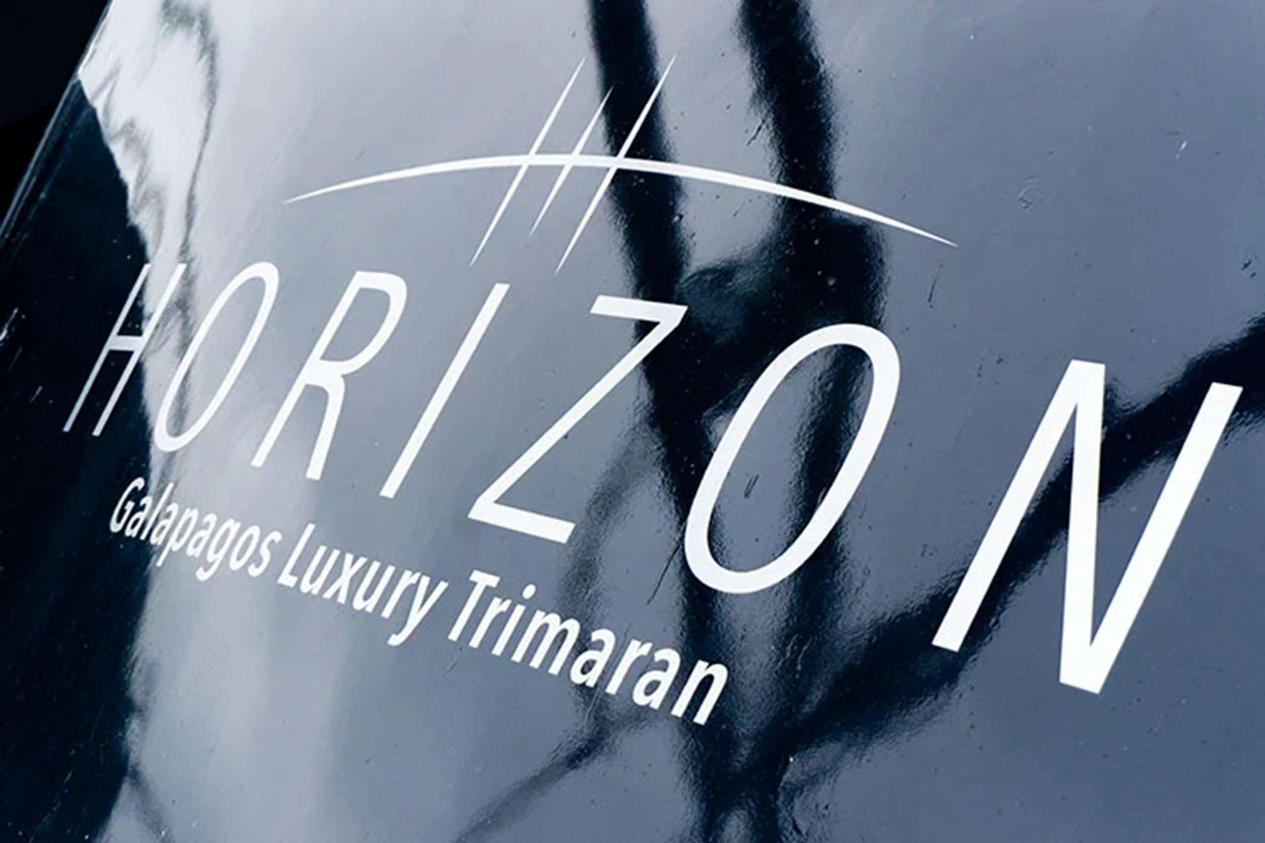 a close up of a logo aboard GALAPAGOS HORIZON Yacht for Charter