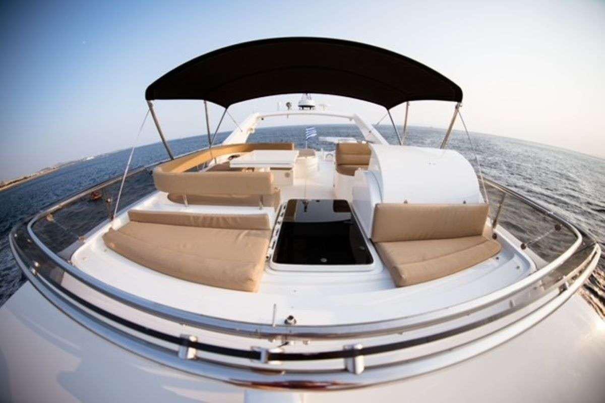 a boat on a beach aboard HASARD Yacht for Charter