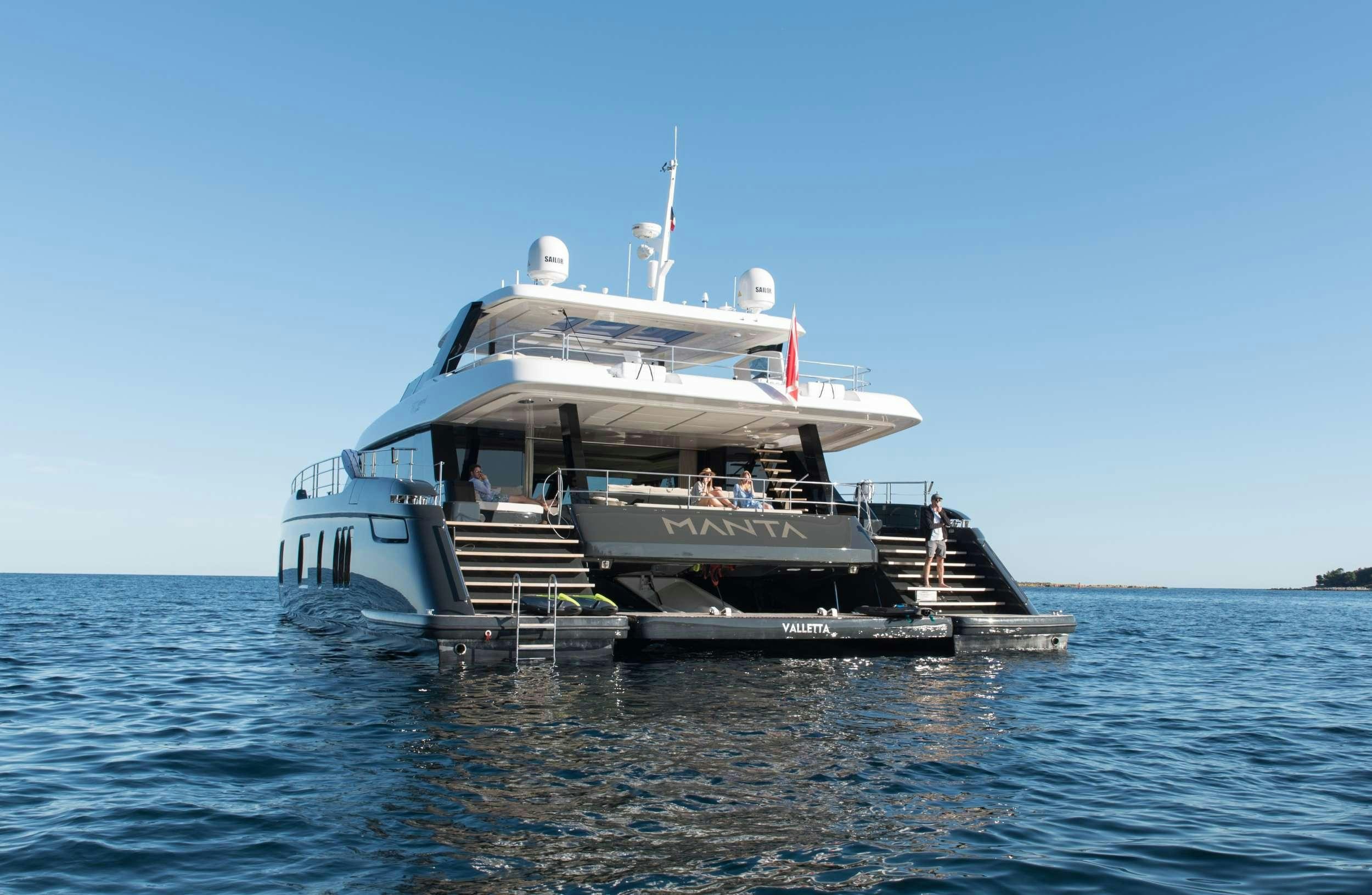 Watch Video for MANTA Yacht for Charter