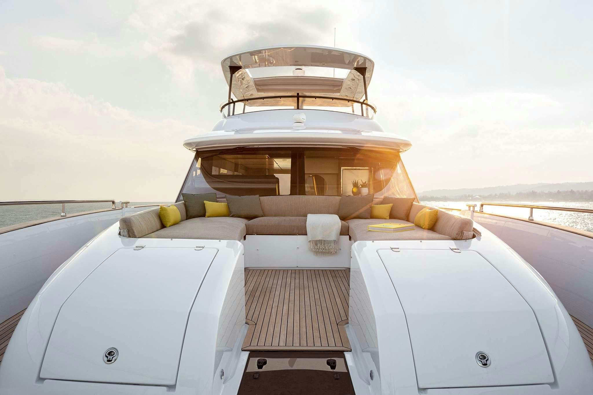 a boat on a boat aboard AZIMUT MAGHELLANO 66 Yacht for Charter