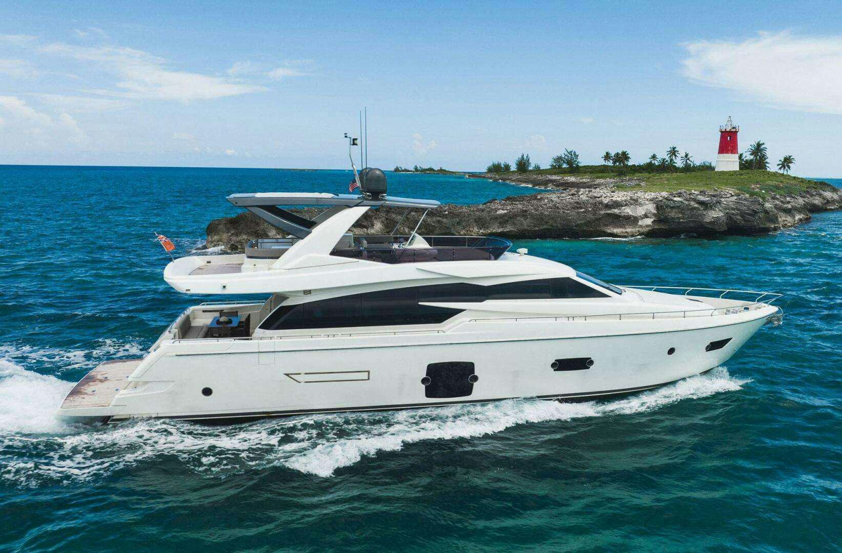 a white yacht on the water aboard BIOHAX Yacht for Charter