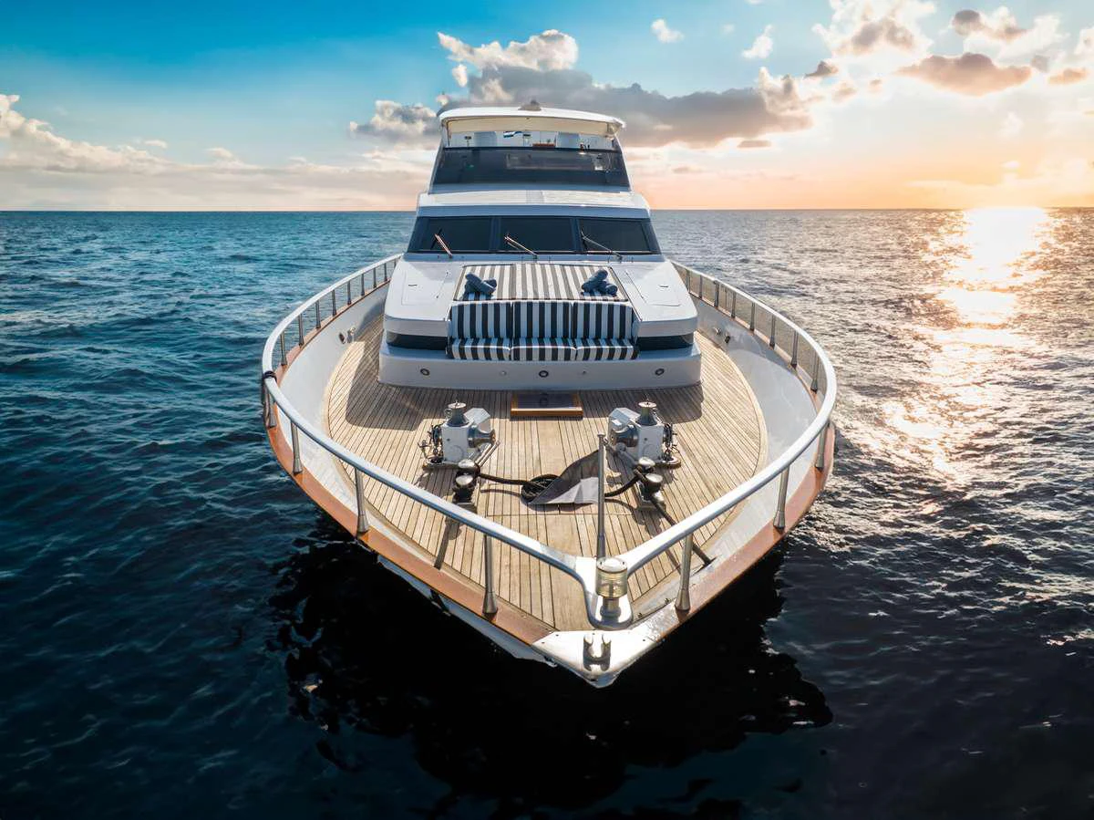 a boat in the water aboard OPERA Yacht for Charter