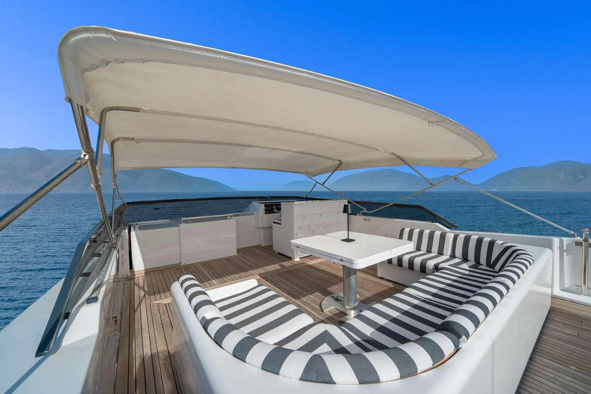 a boat on the water aboard OPERA Yacht for Charter