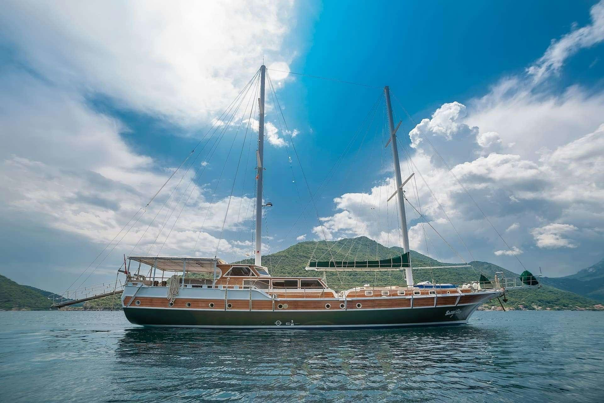 a boat on the water aboard SADRI USTA Yacht for Charter