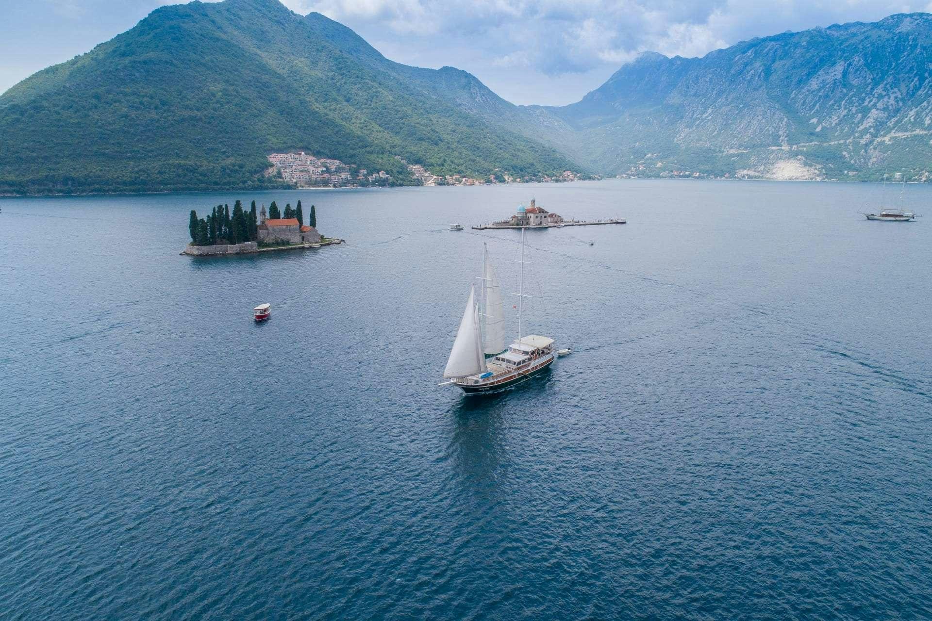 a group of boats in the water aboard SADRI USTA Yacht for Charter