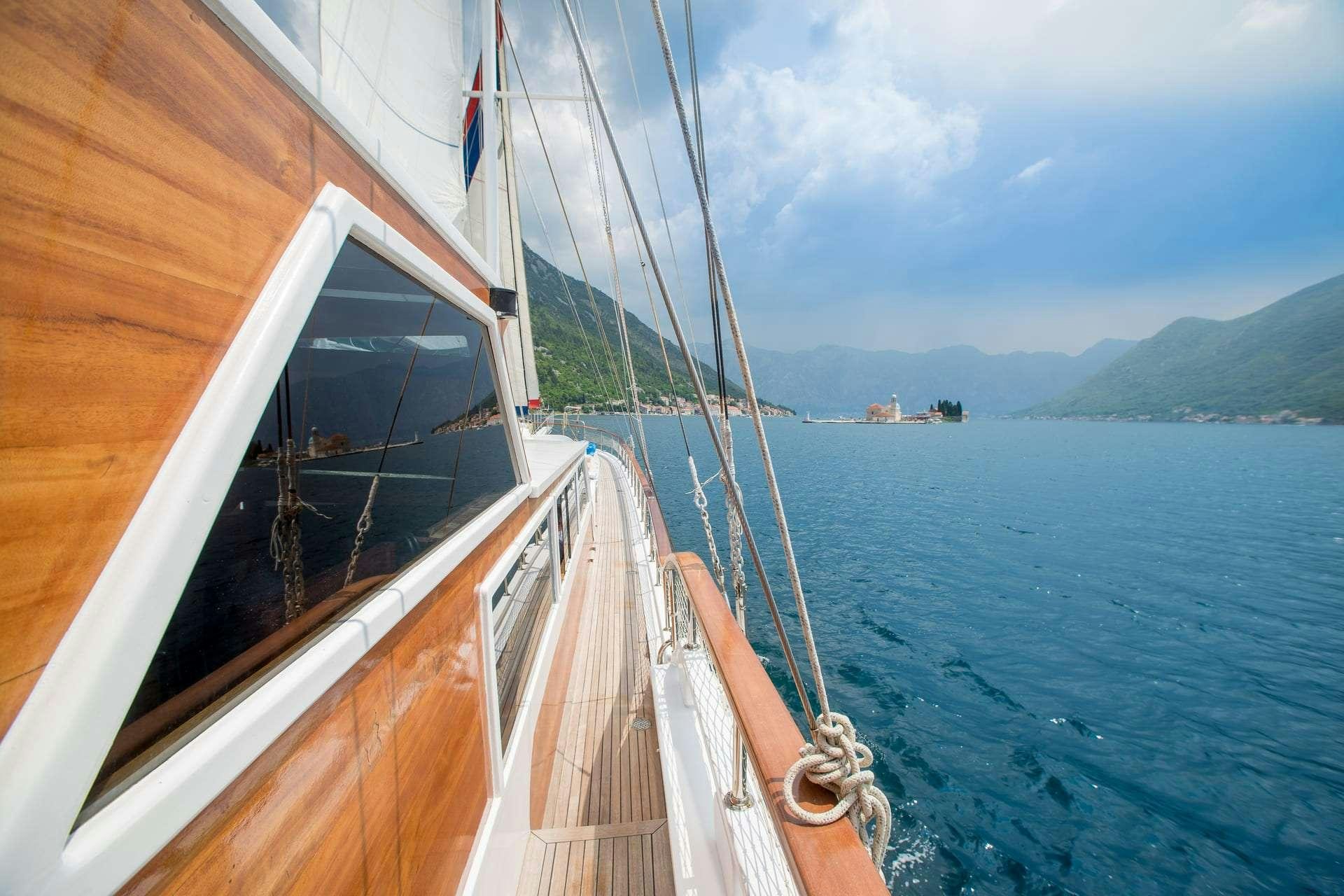 a boat on the water aboard SADRI USTA Yacht for Charter