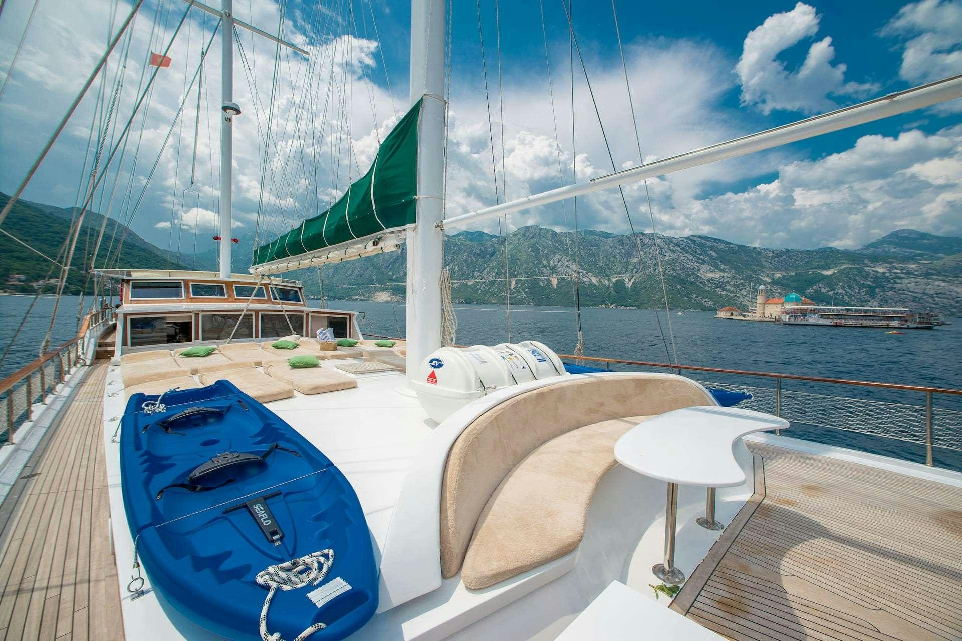 a boat on the water aboard SADRI USTA Yacht for Charter