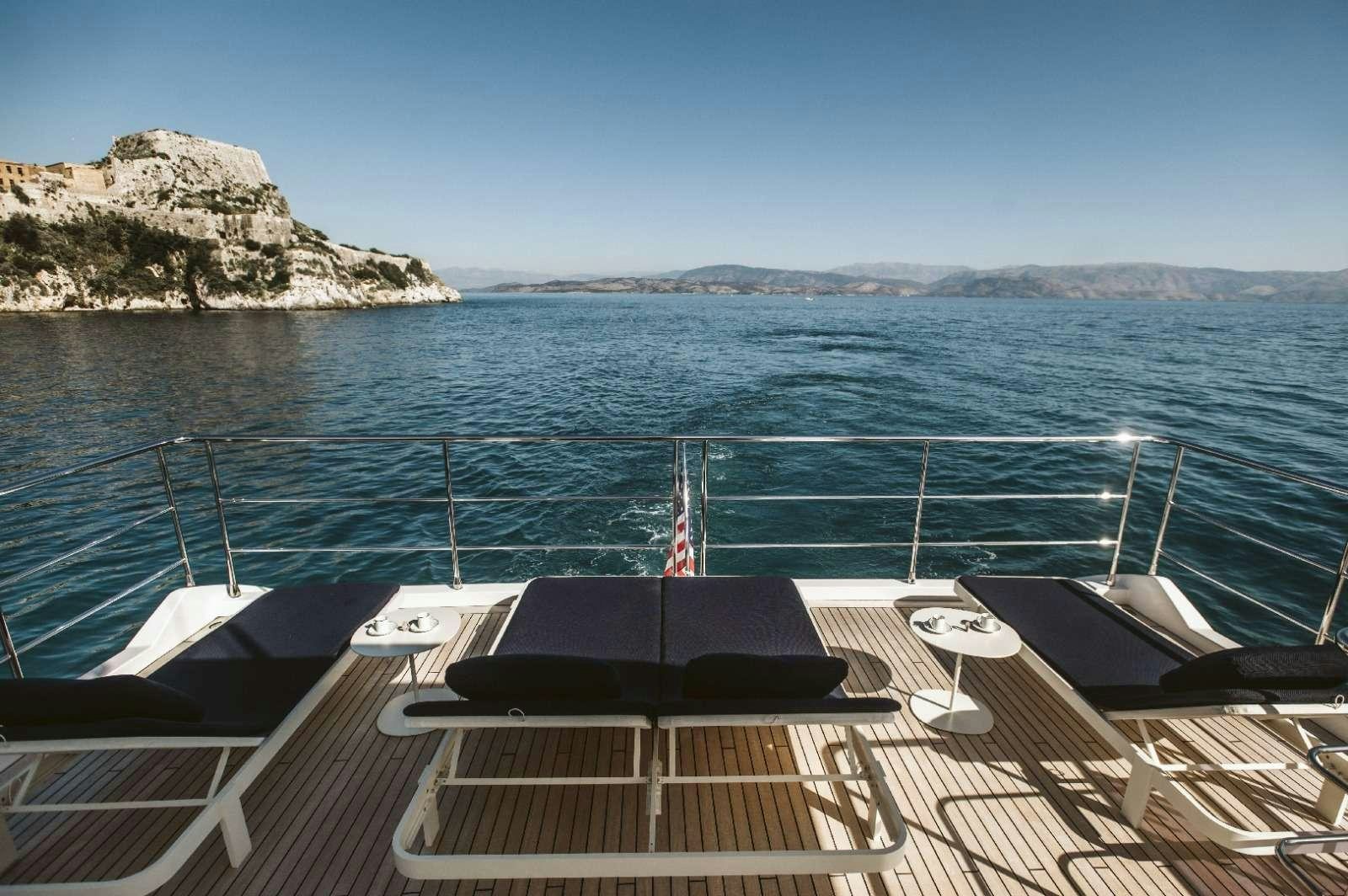 a boat on the water aboard AGIO Yacht for Charter