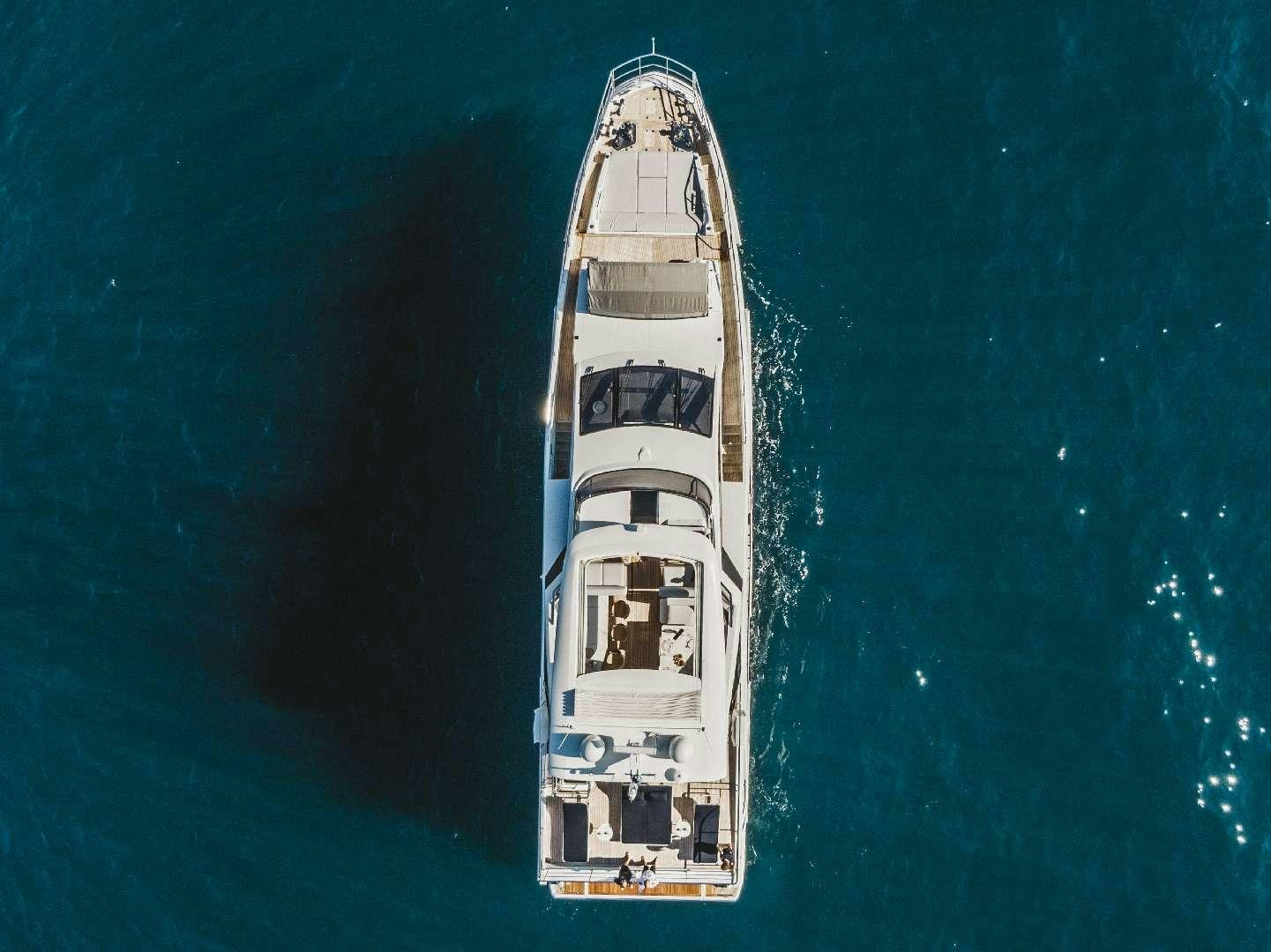 a boat in the water aboard AGIO Yacht for Charter