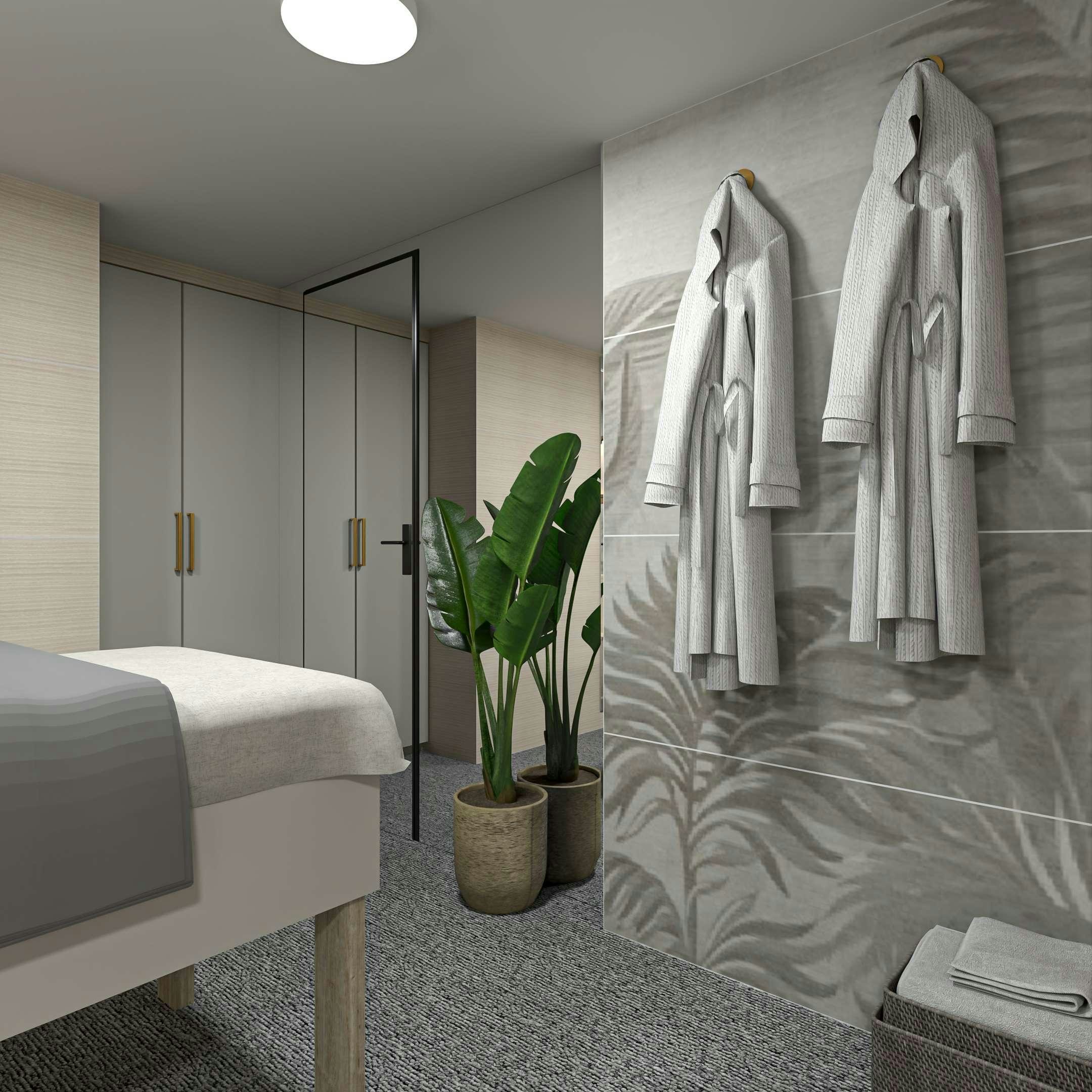 a bathroom with a large mirror aboard ARETHA Yacht for Charter