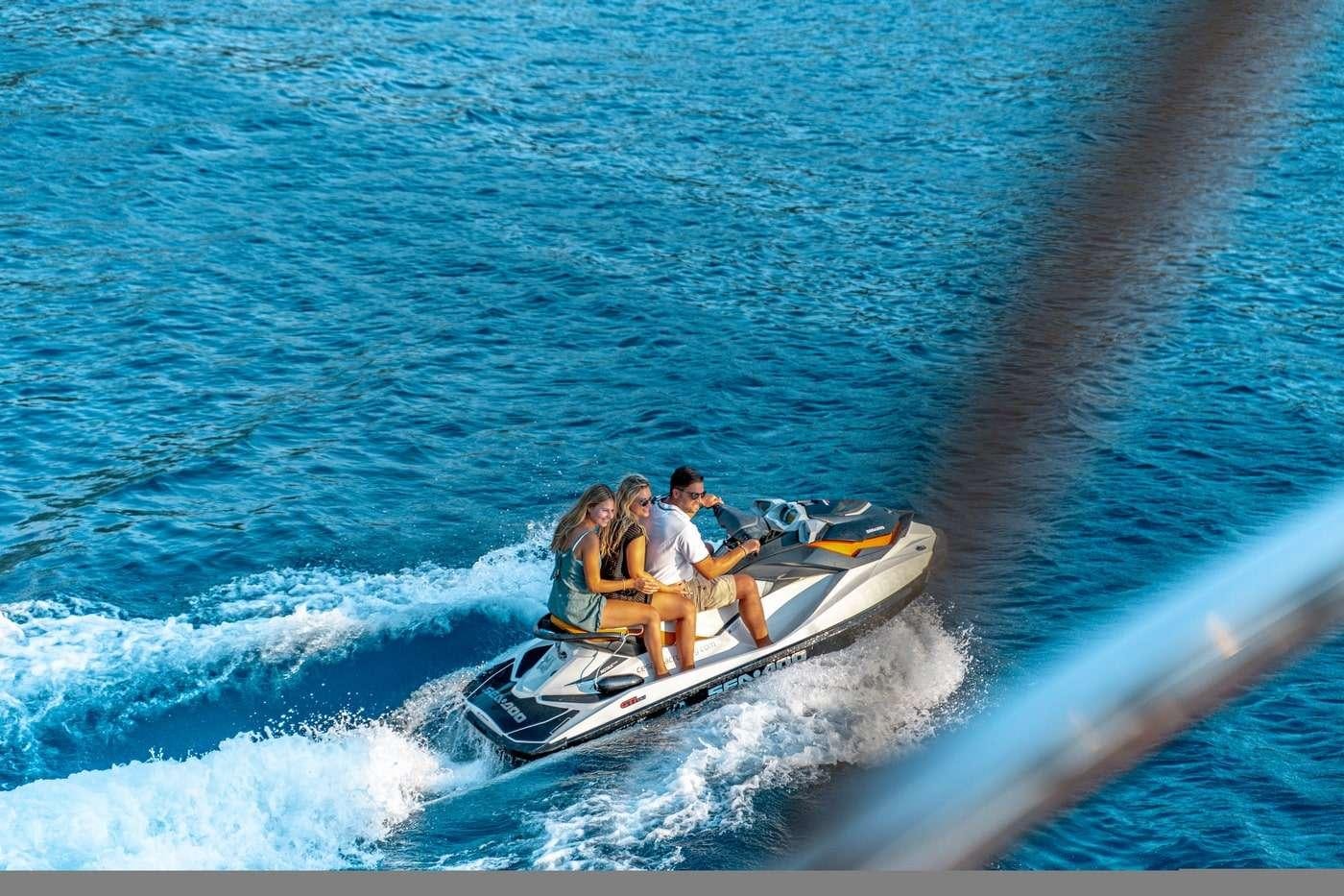 a group of people on a boat aboard CESARICA Yacht for Charter