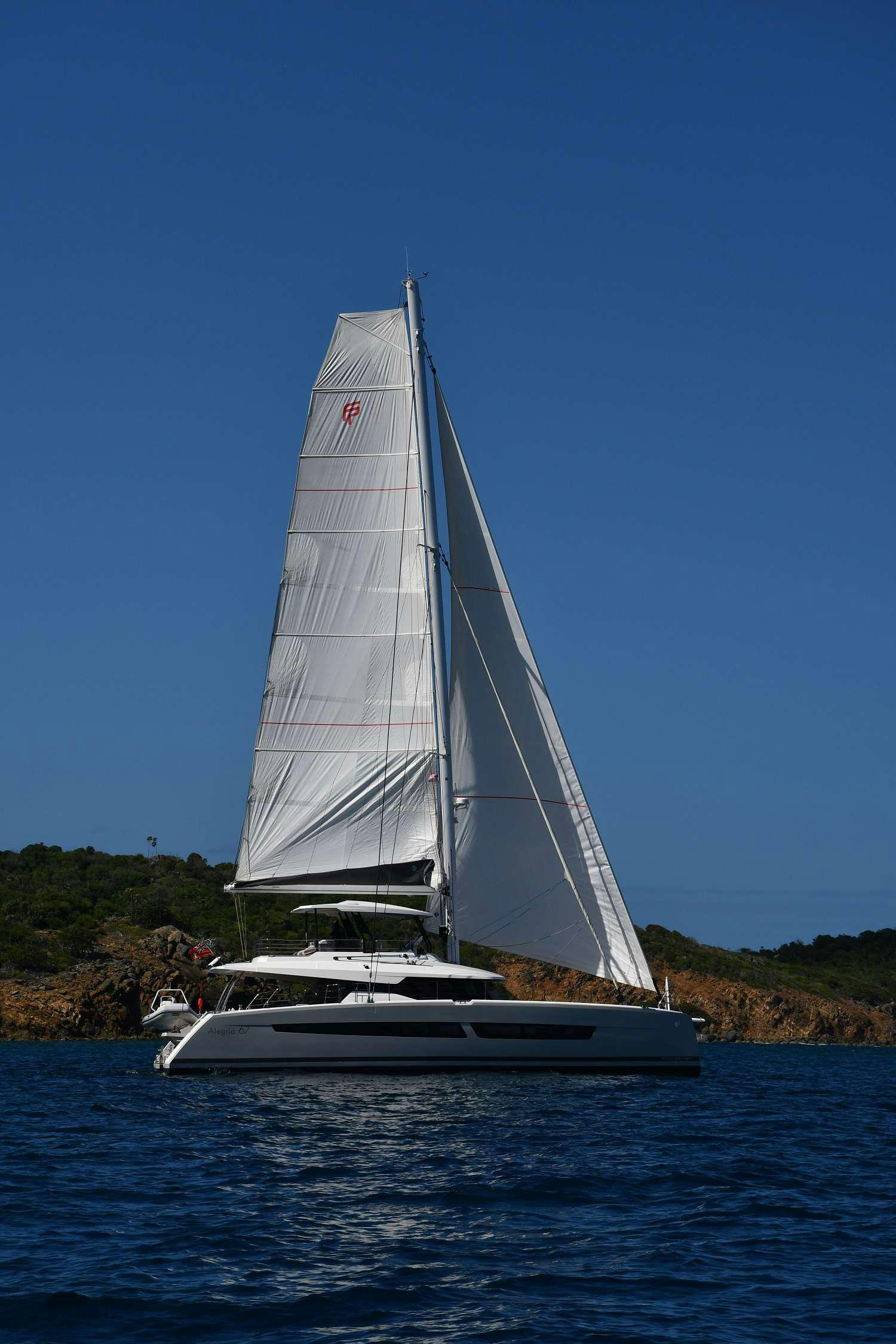 a sailboat on the water aboard JEWEL Yacht for Charter