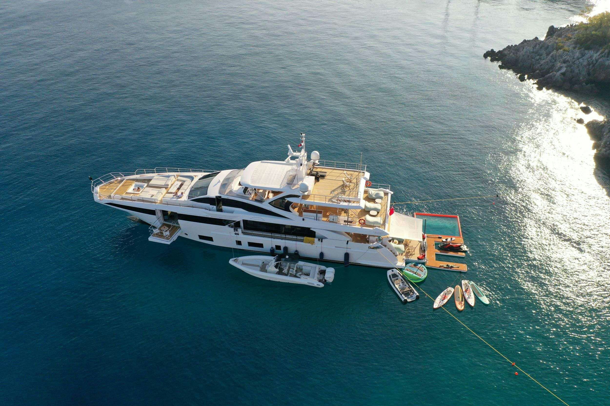 a boat on the water aboard 116 YACHT Yacht for Charter
