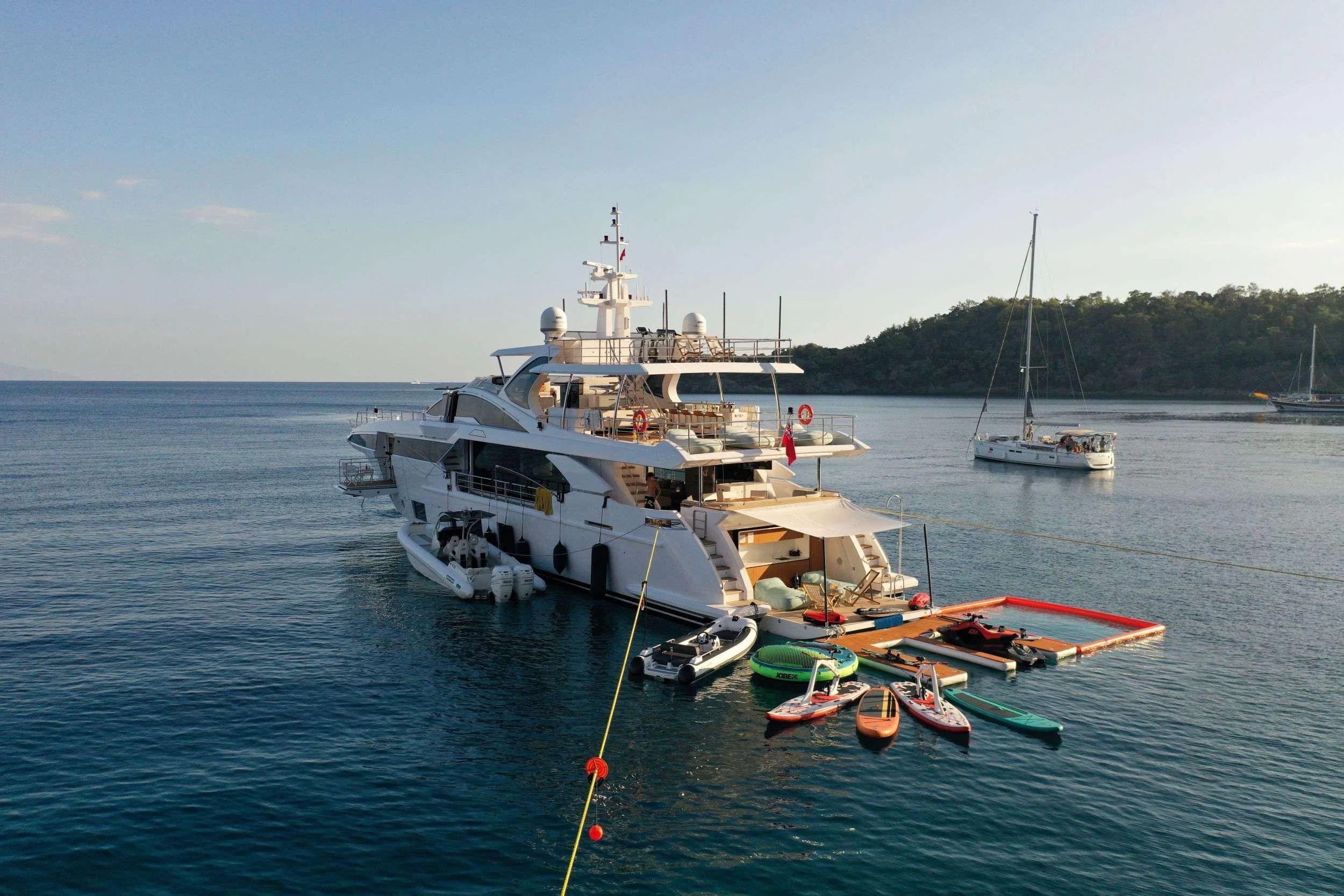 boats in the water aboard 116 YACHT Yacht for Charter