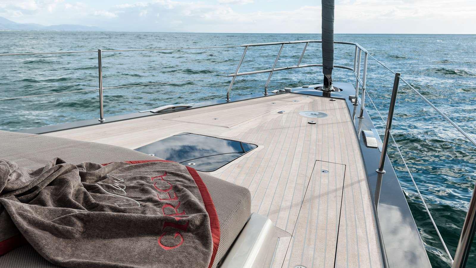 a boat on the water aboard GIGRECA Yacht for Charter