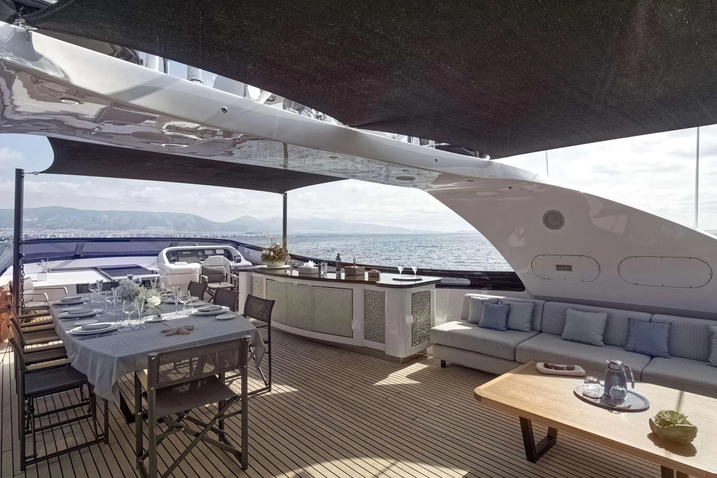 a boat on the water aboard PAREAKI II Yacht for Charter