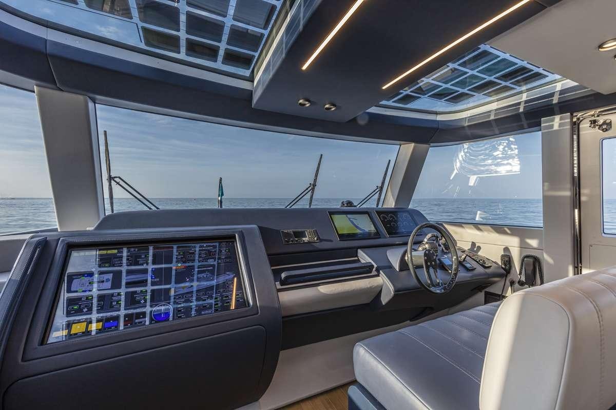 inside of a car aboard 86 YACHT Yacht for Charter
