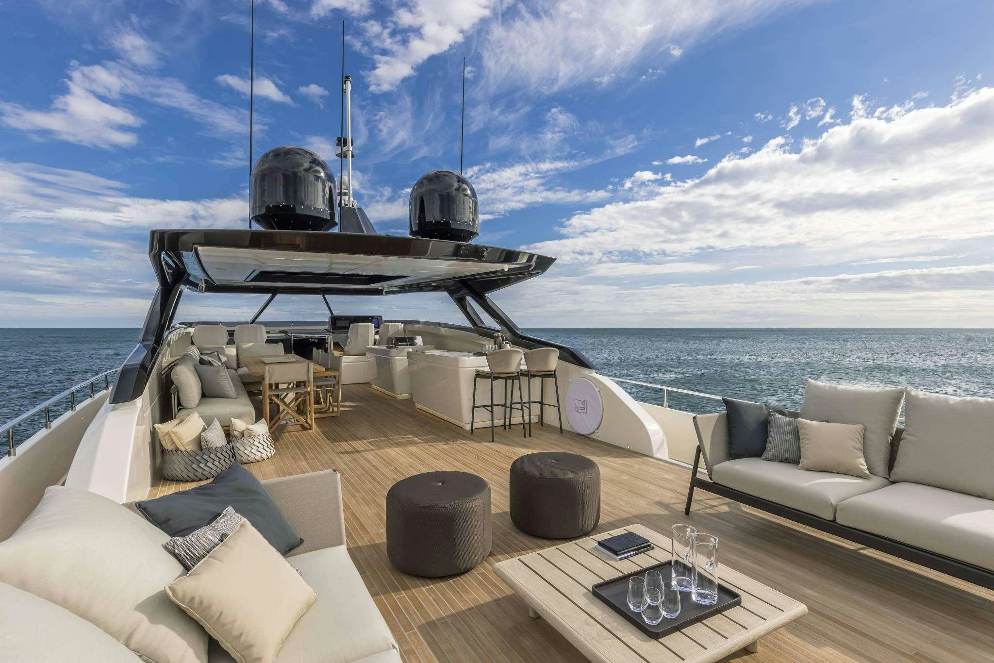 a boat on a large body of water aboard B.A.13 Yacht for Charter