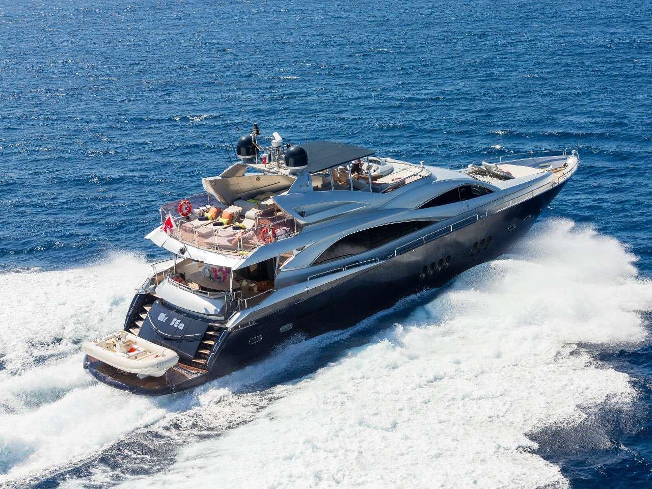 a boat on the water aboard MR SEA Yacht for Charter